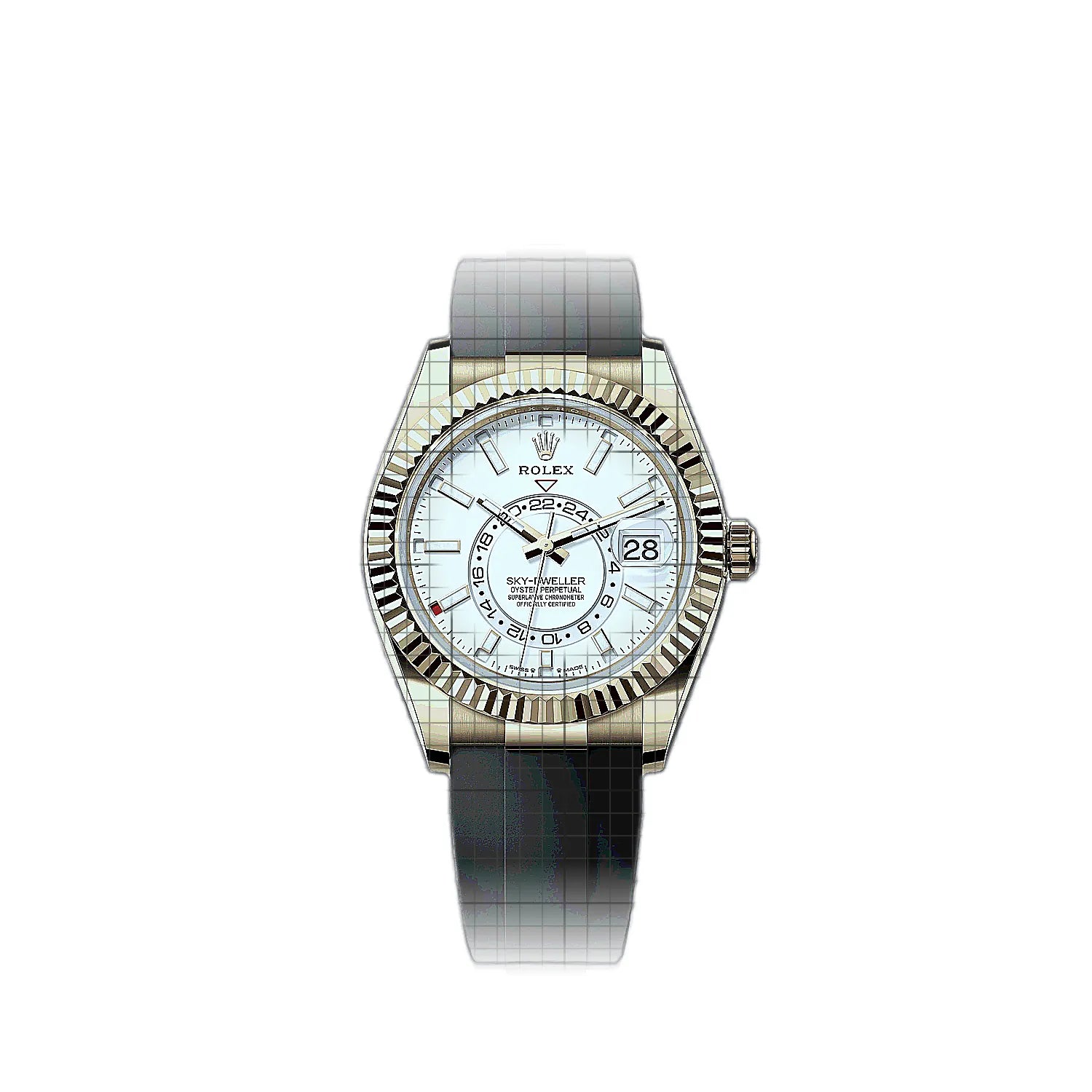 Rolex Sky-Dweller 336238-0003 White Dial Yellow gold 42mm Watch