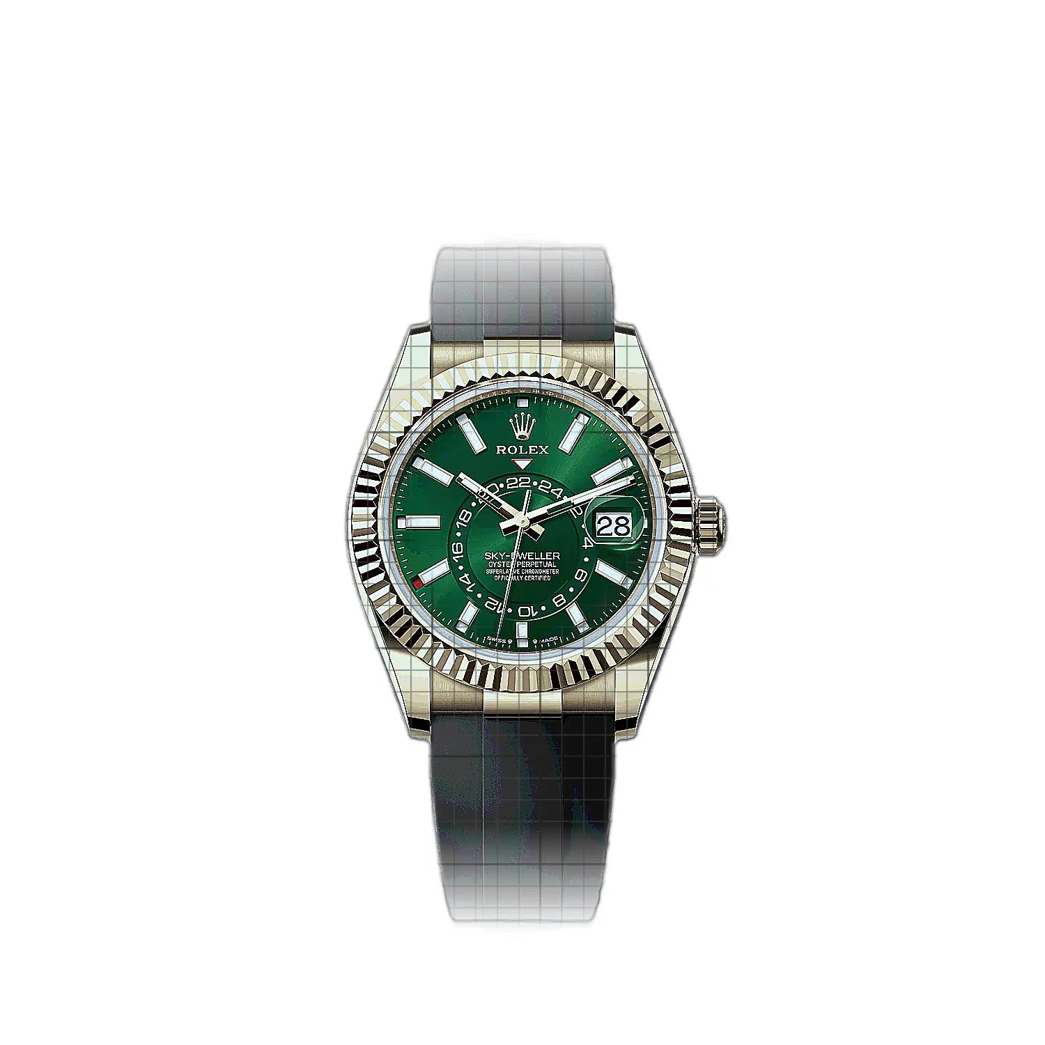 Rolex Sky-Dweller 336238-0004 Green Dial Yellow gold 42mm Watch