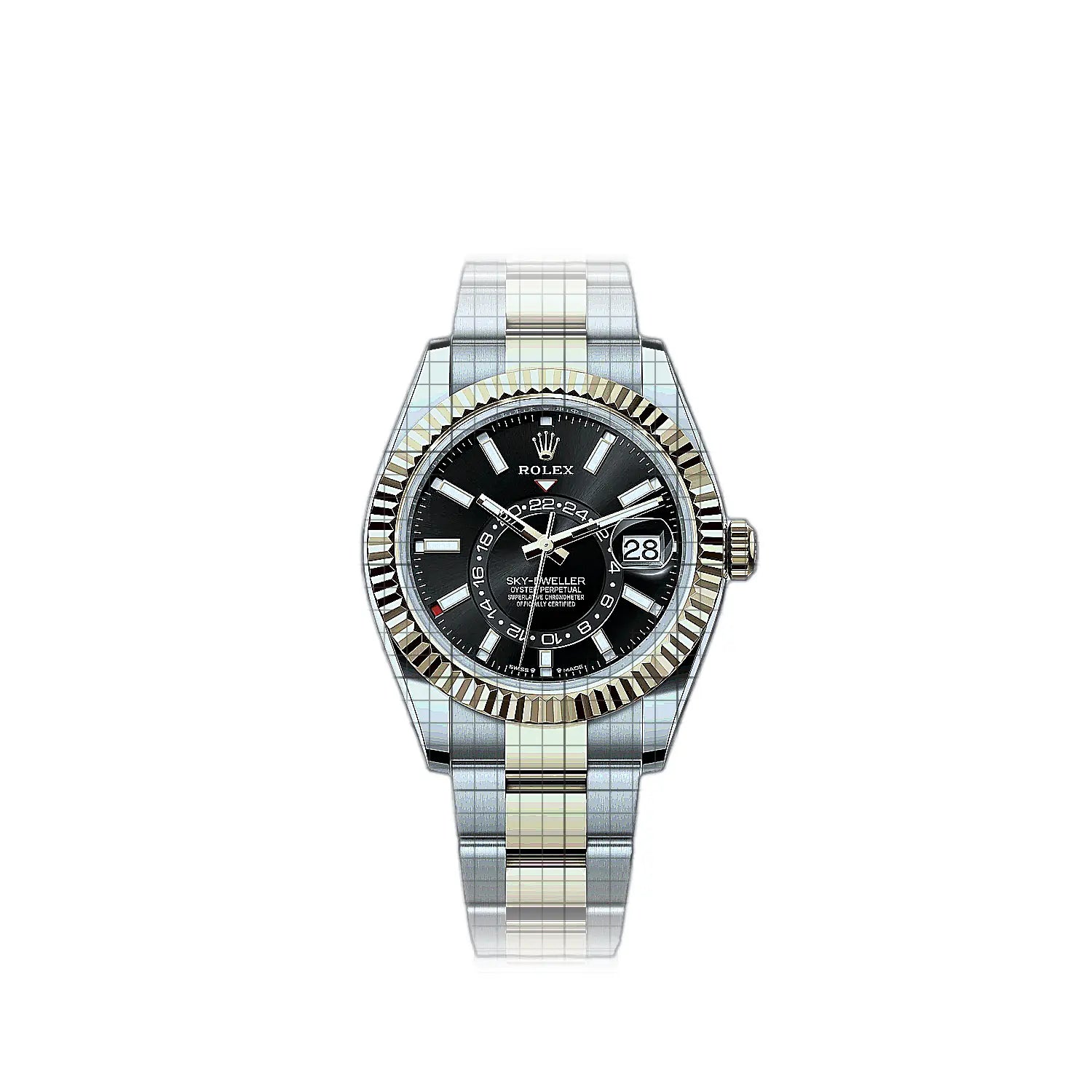 Rolex Sky-Dweller 336933-0003 Black Dial Stainless steel, yellow gold 42mm Watch