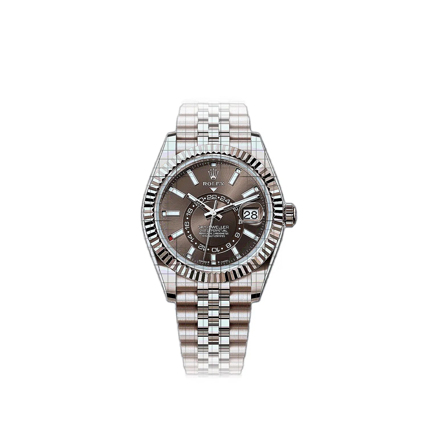 Rolex Sky-Dweller 336935-0006 Brown Dial Rose gold 42mm Watch