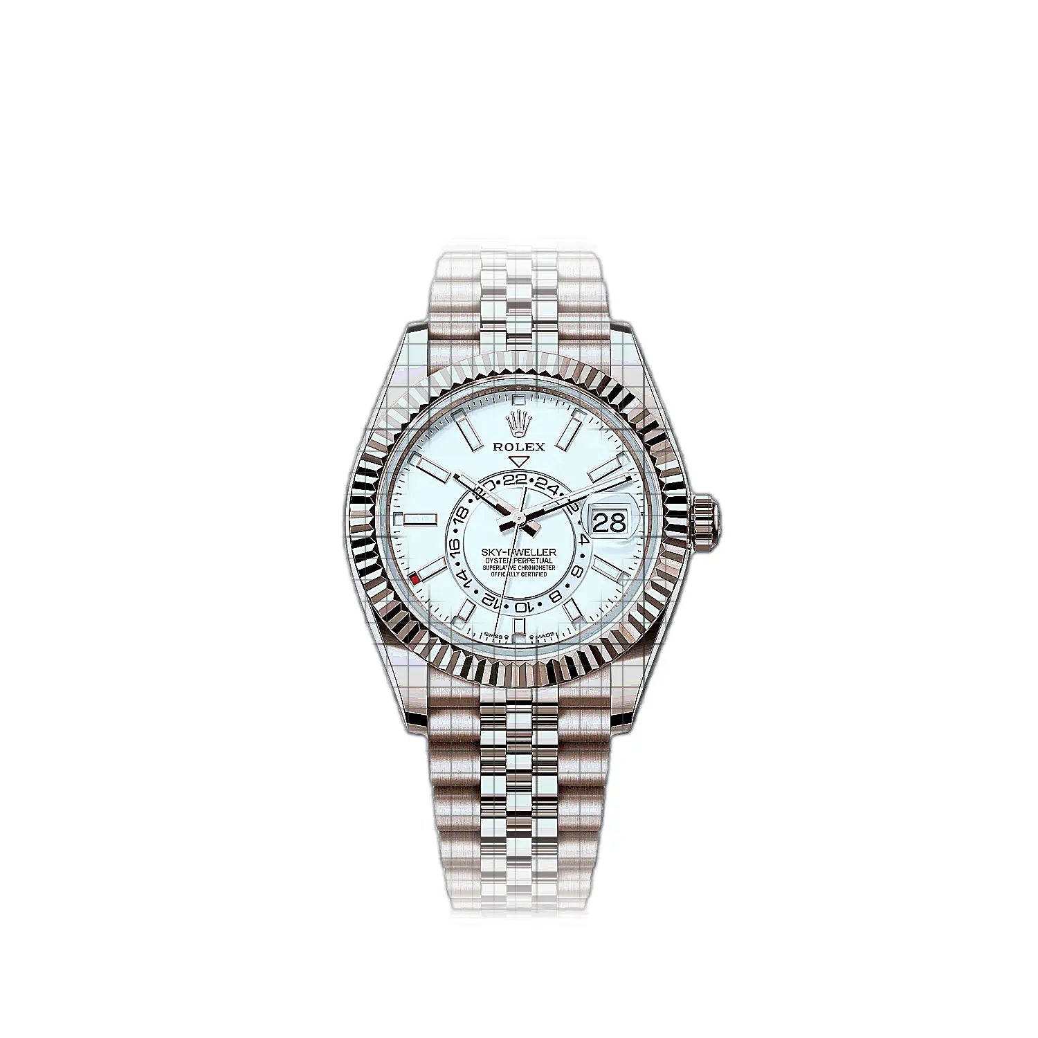 Rolex Sky-Dweller 336935-0007 White Dial Rose gold 42mm Watch