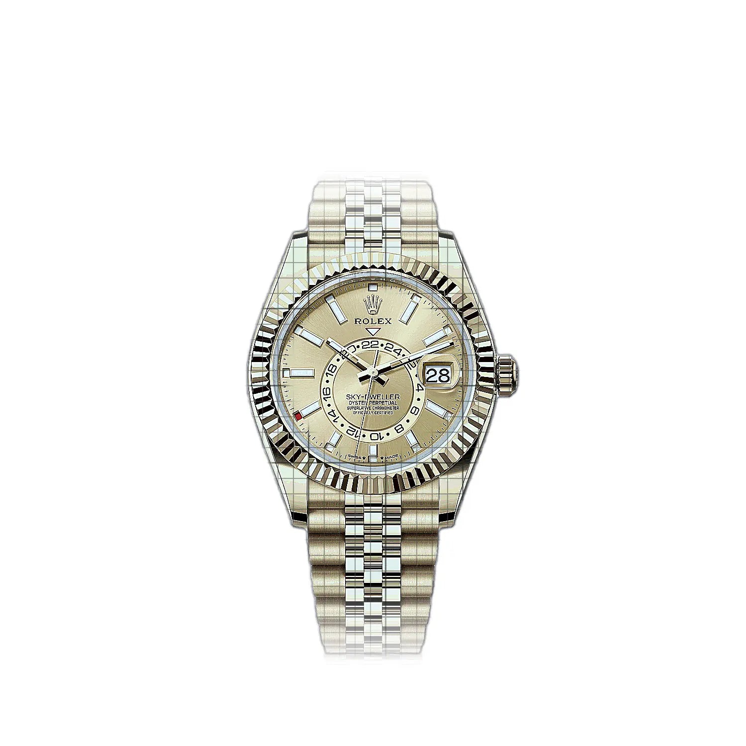Rolex Sky-Dweller 336938-0004 Champagne Dial Yellow gold 42mm Watch