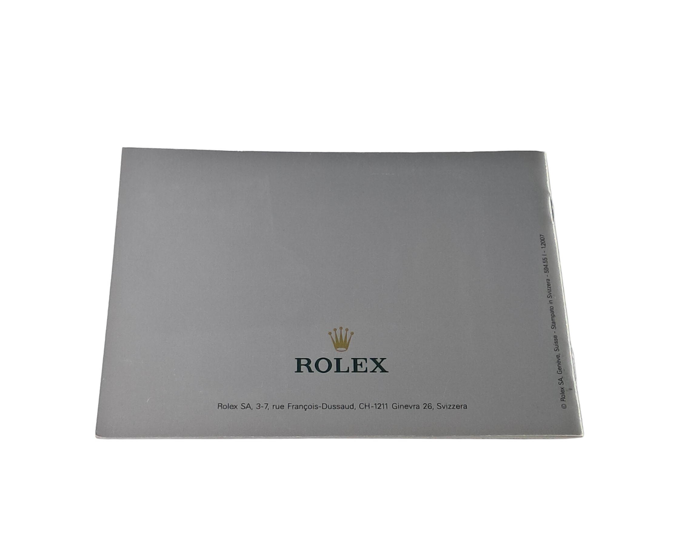 Rolex Submariner 594.55 Booklet (2007, Italian)