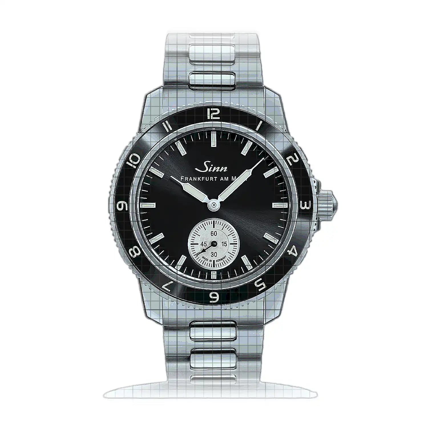 Sinn 104 Klassik 12 – Metal bracelet H-Link 104.060HM Black Dial Stainless steel 41mm Watch