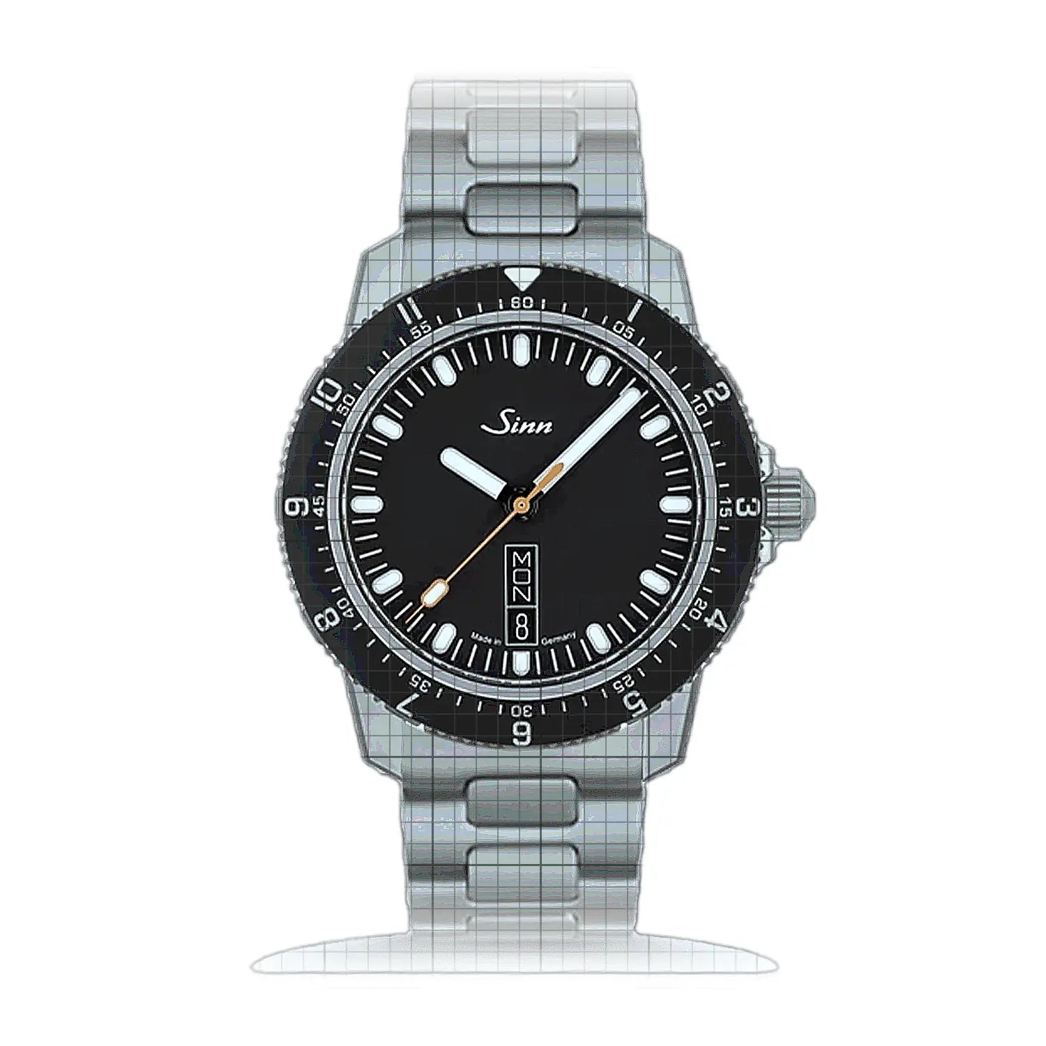 Sinn 105 St Sa – Metal bracelet H-Link 105.010HM Black Dial Stainless steel 41mm Watch