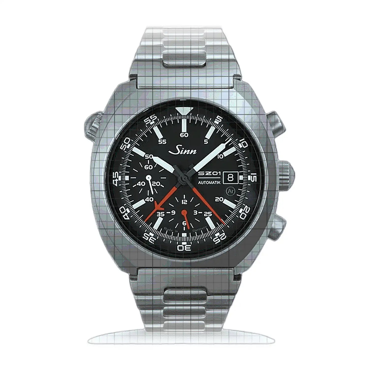 Sinn 140 140.020HM Black Dial Stainless steel 44mm Watch