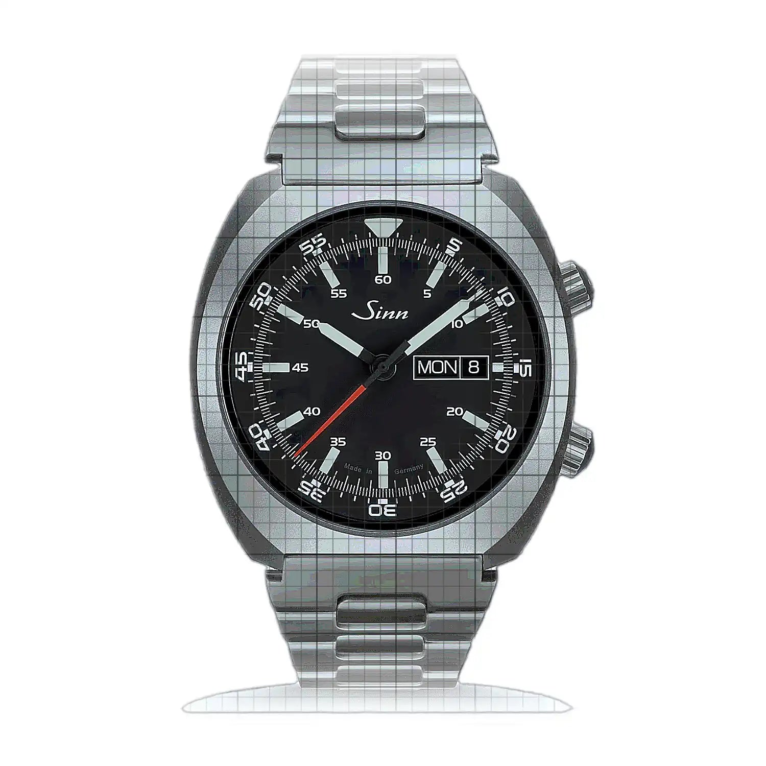 Sinn 240 St – Metal bracelet H-Link 240.010H Black Dial Stainless steel 43mm Watch
