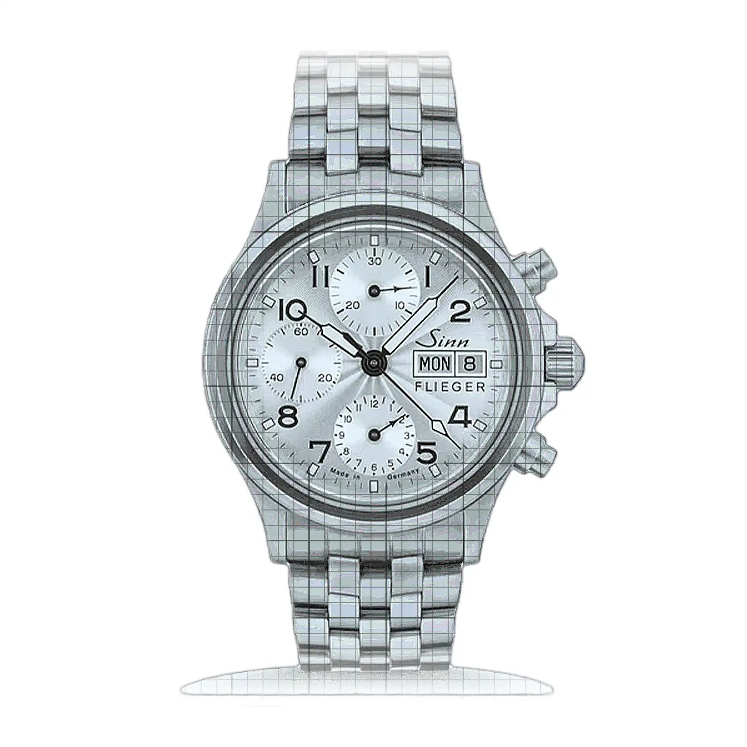Sinn 356 Sa FLIEGER III – Metal bracelet 356.0721 Silver Dial Stainless steel 38,5mm Watch