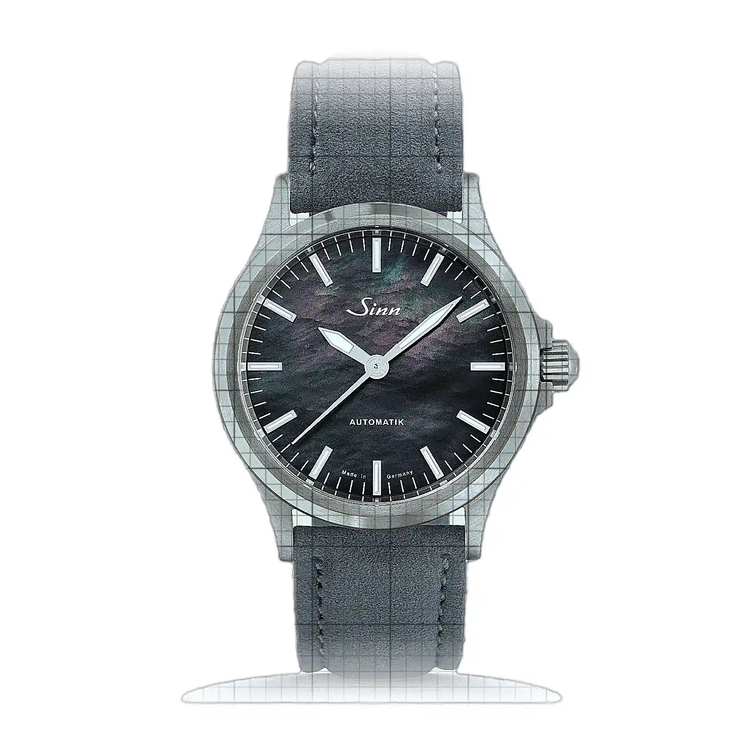 Sinn 556 I Mother of pearl S – Alcantara Grey 556.0105L-G Mother of pearl Dial Stainless steel 38,5mm Watch