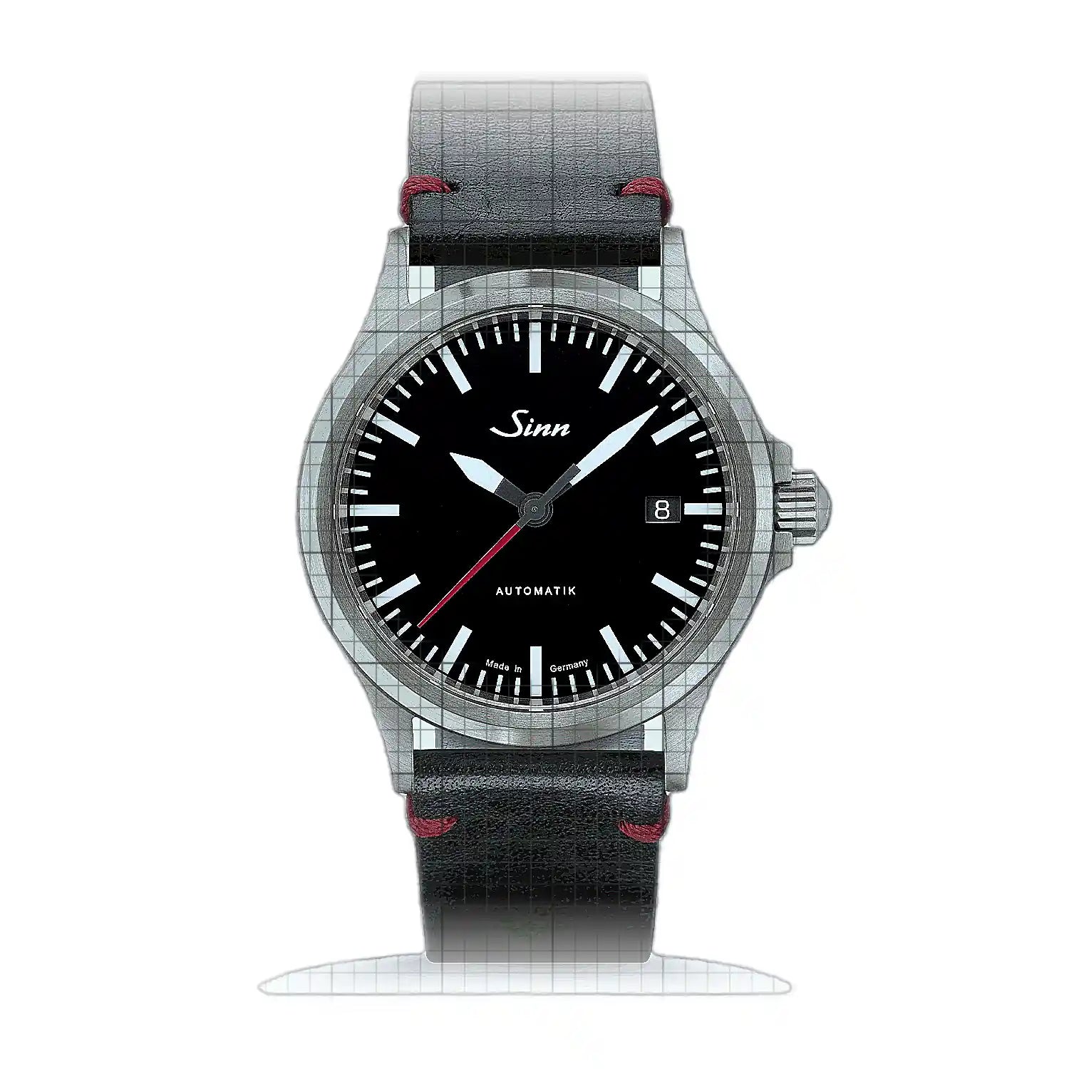 Sinn 556 I RS – Leather strap Black 556.0106L-S Black Dial Stainless steel 38mm Watch