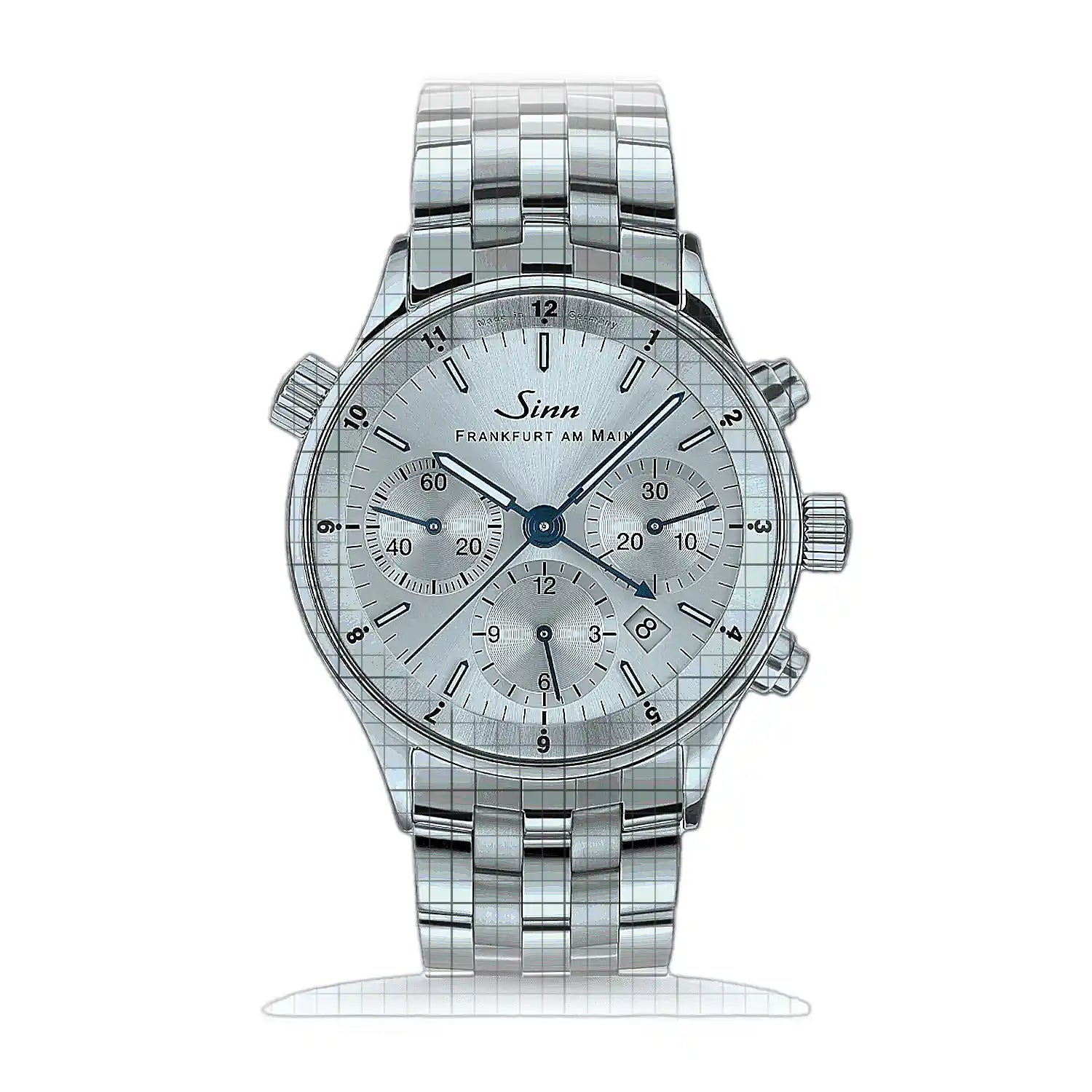 Sinn 6000 Anniversary III – Metal bracelet 6000.013 Silver Dial Stainless steel 38,5mm Watch
