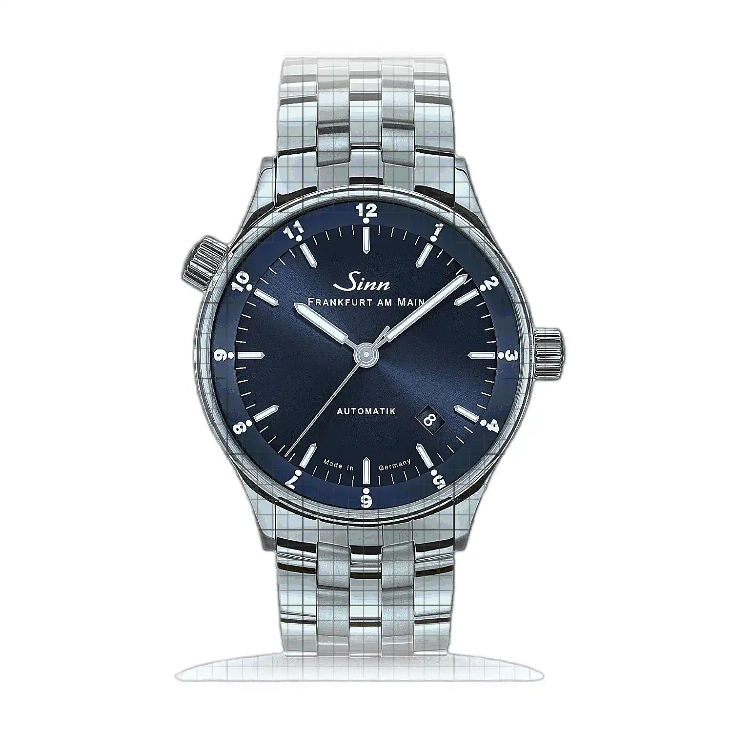 Sinn 6068 B Finanzplatzuhr – Metal bracelet 6068.012 Blue Dial Stainless steel 38,5mm Watch