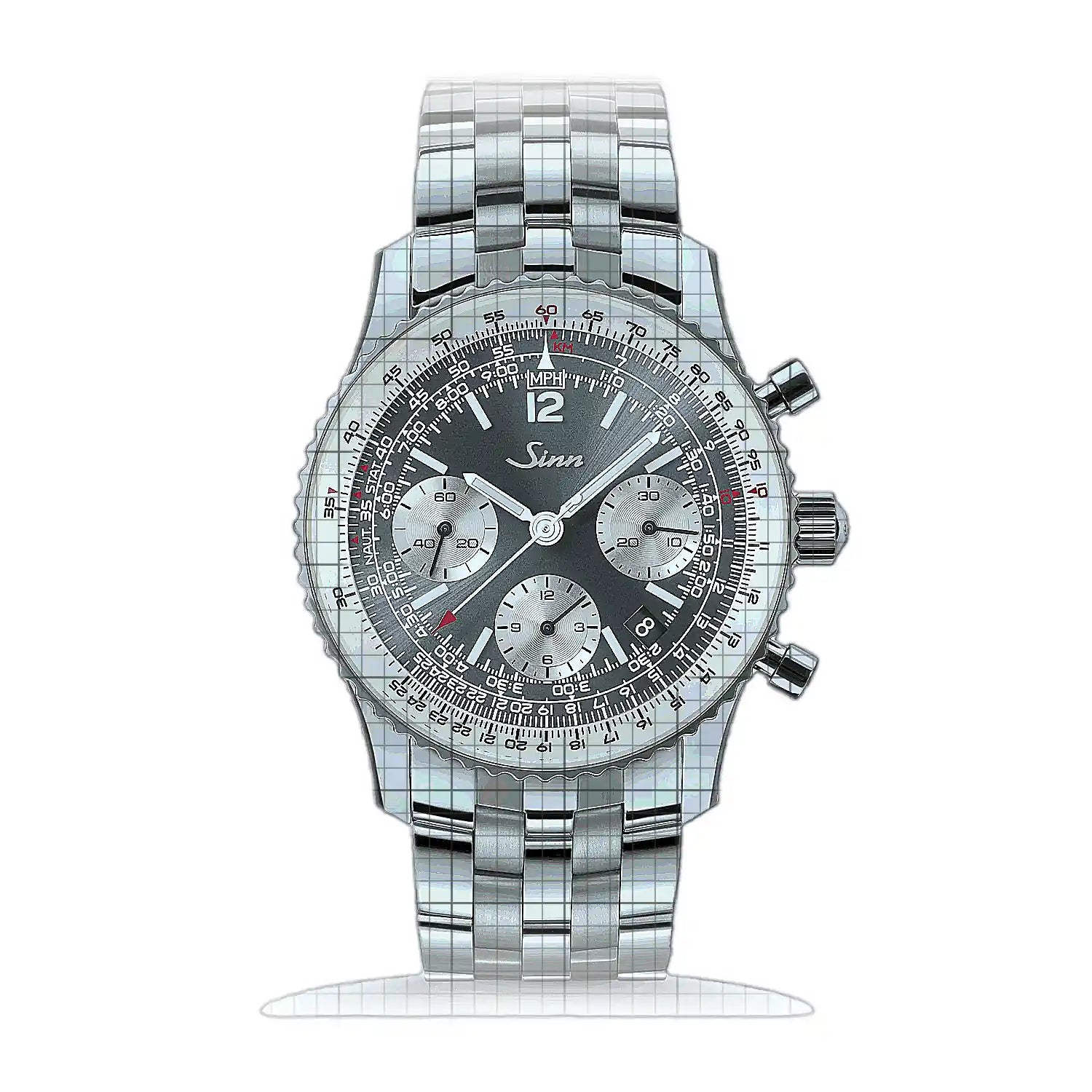 Sinn 903 St II A – Metal bracelet 903.092 Black Dial Stainless steel 41mm Watch