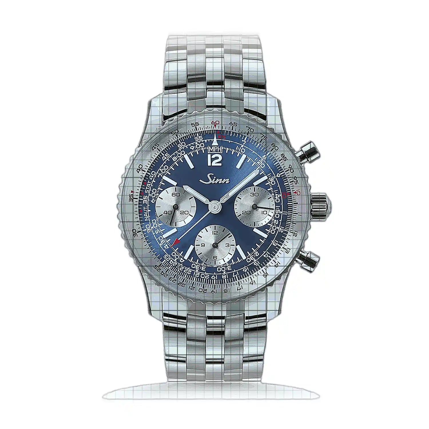 Sinn 903 Ti II Anniversary – Metal bracelet 903.1 Blue Dial Titanium mm Watch