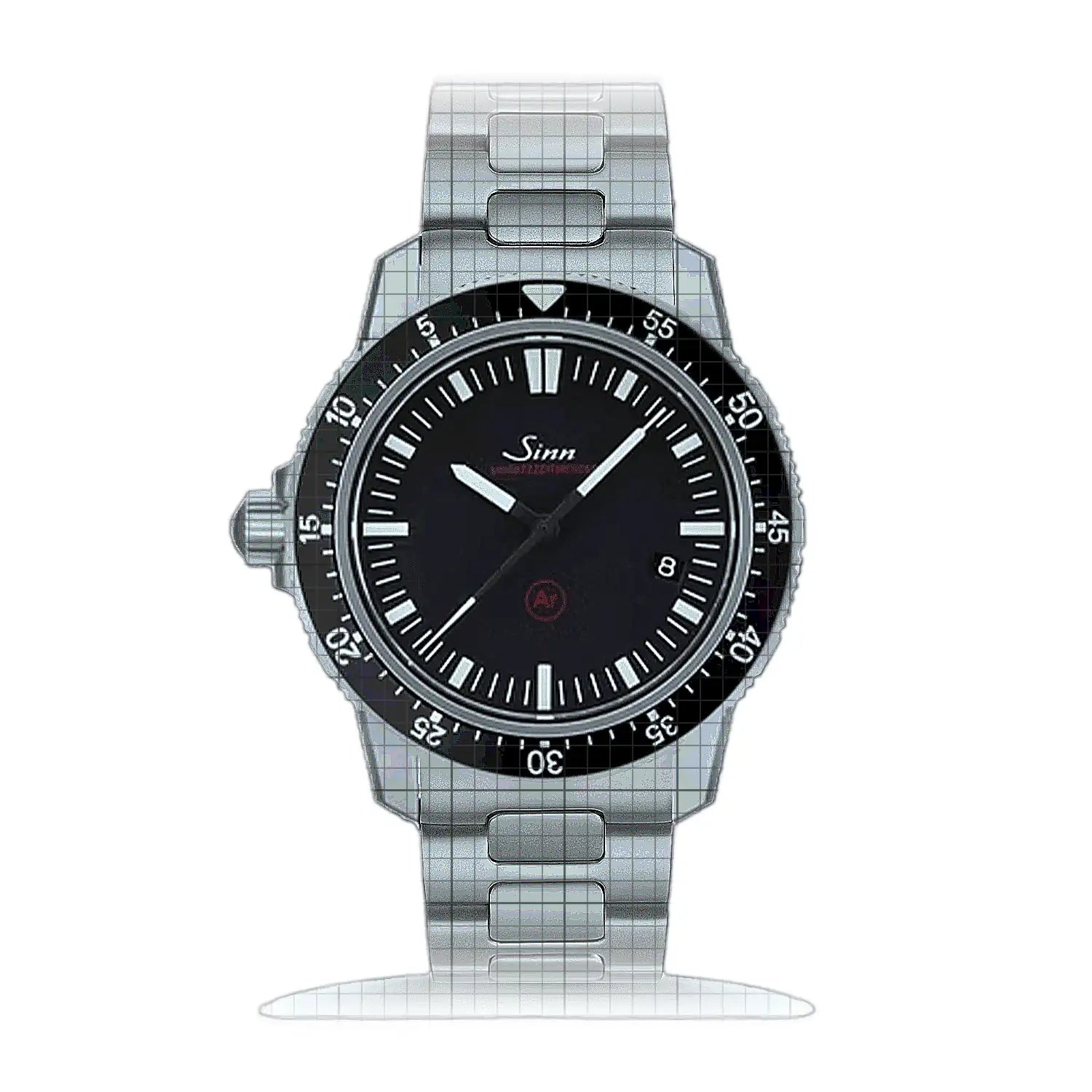 Sinn EZM 3F – Metal bracelet H-Link 703.010H Black Dial Stainless steel 41mm Watch