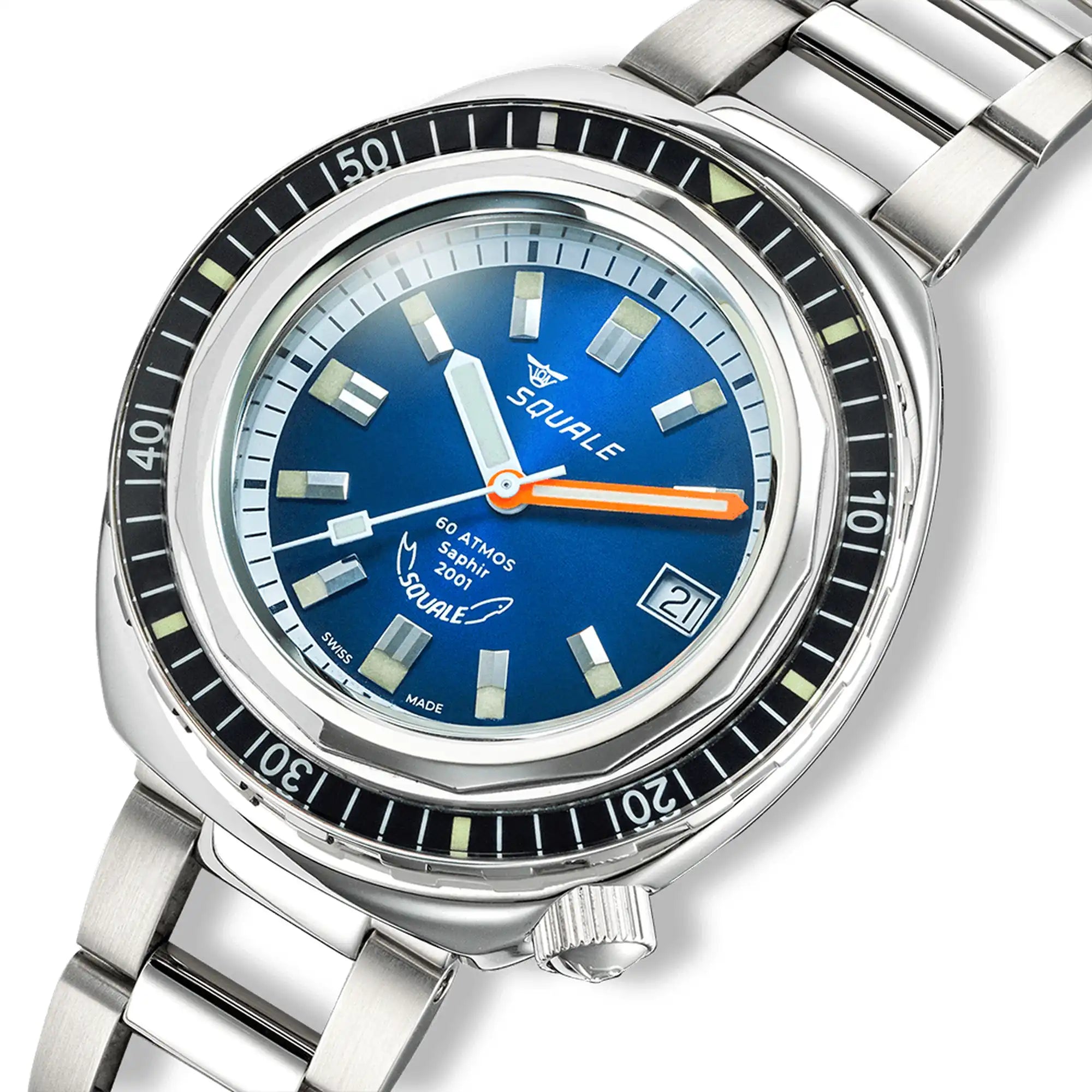 Squale 2001 Sunray Blue 2001BKBL.AC
