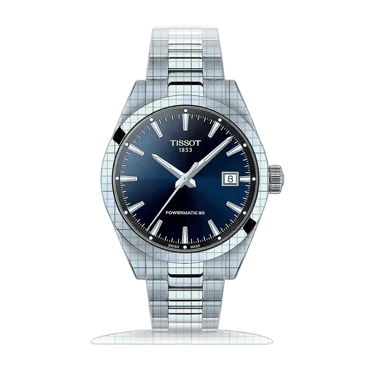 Tissot Gentleman 38 T165.807.11.041.00 Blue Dial Stainless steel 38mm Watch