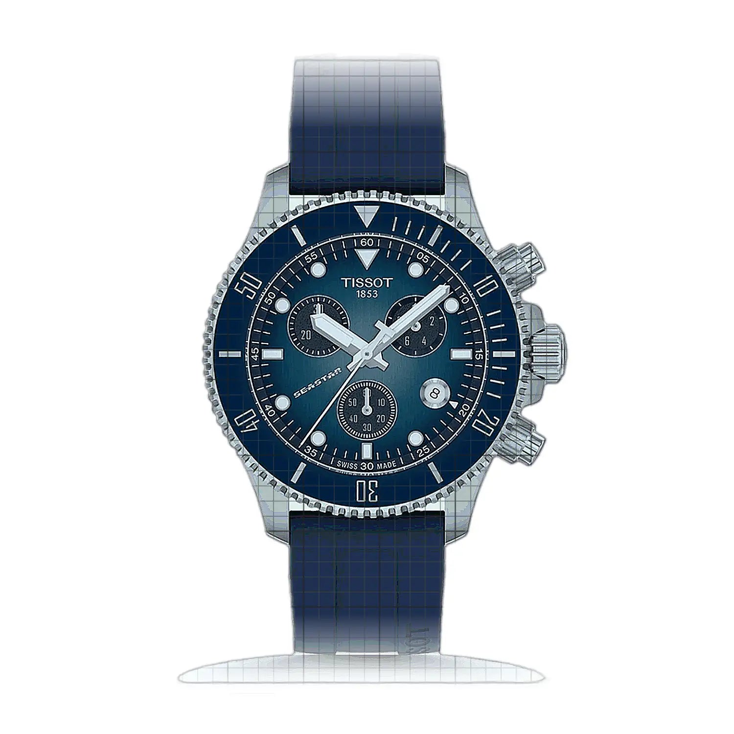 Tissot Seastar T120.217.17.041.00 Blue Dial Stainless steel 38mm Watch