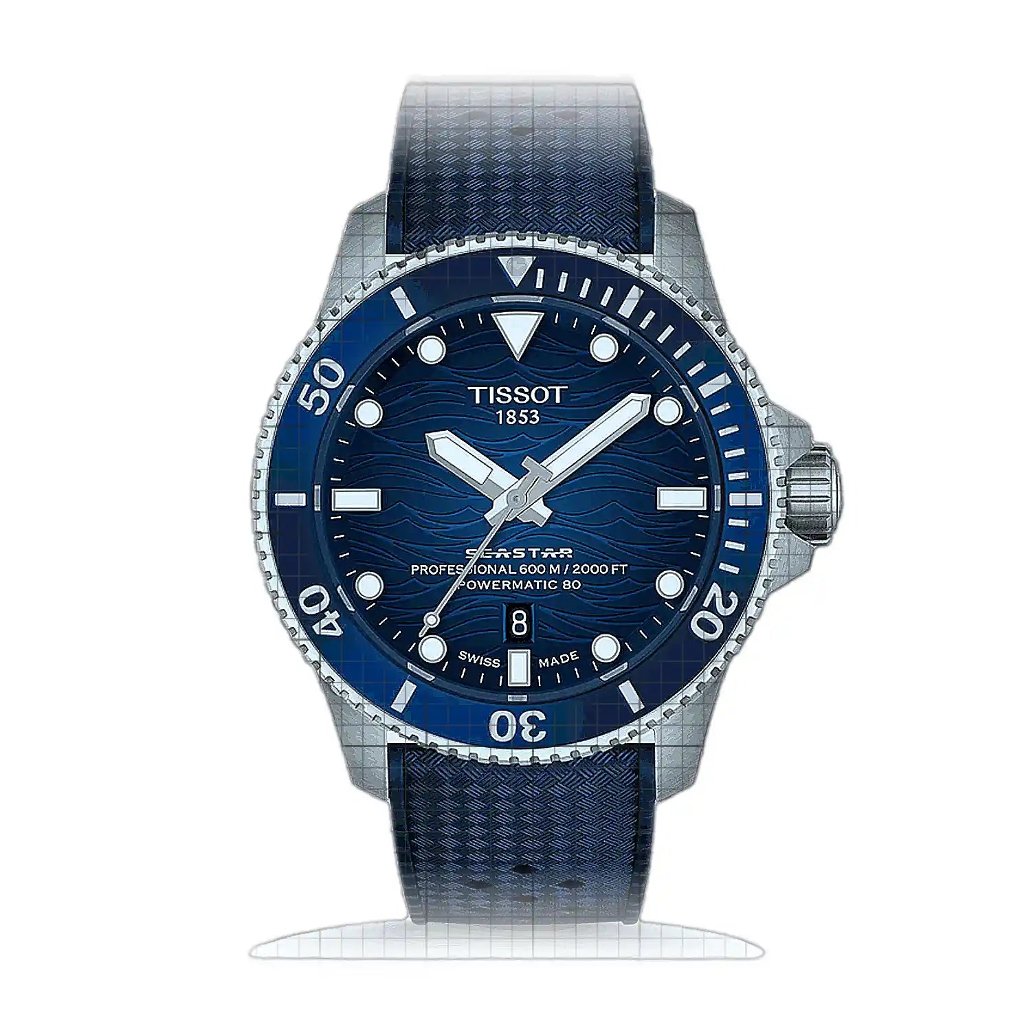 Tissot Seastar 2000 T120.907.17.041.00 Blue Dial Stainless steel 44mm Watch