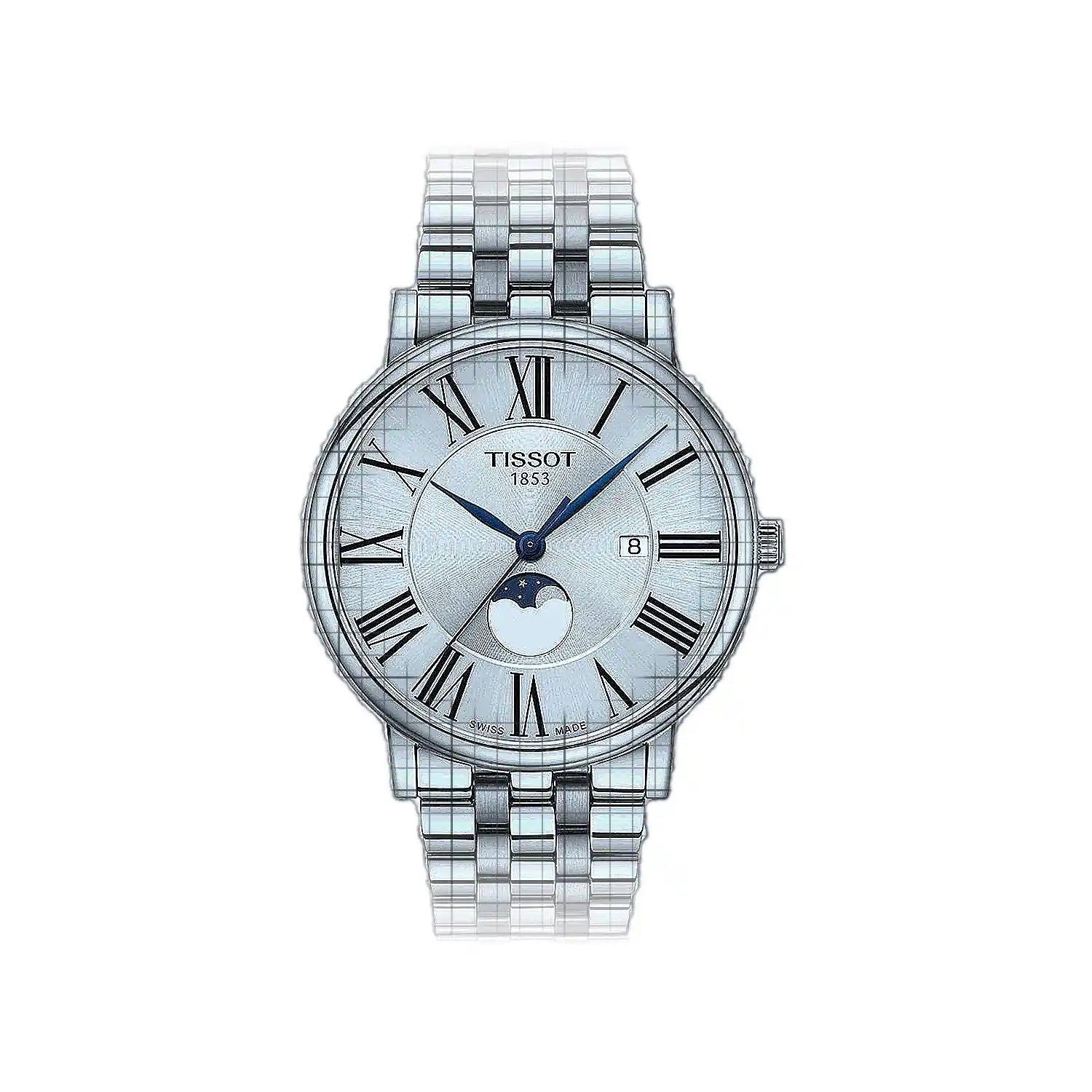 Tissot T-Classic Carson Premium Gent Moonphase 40mm Silver