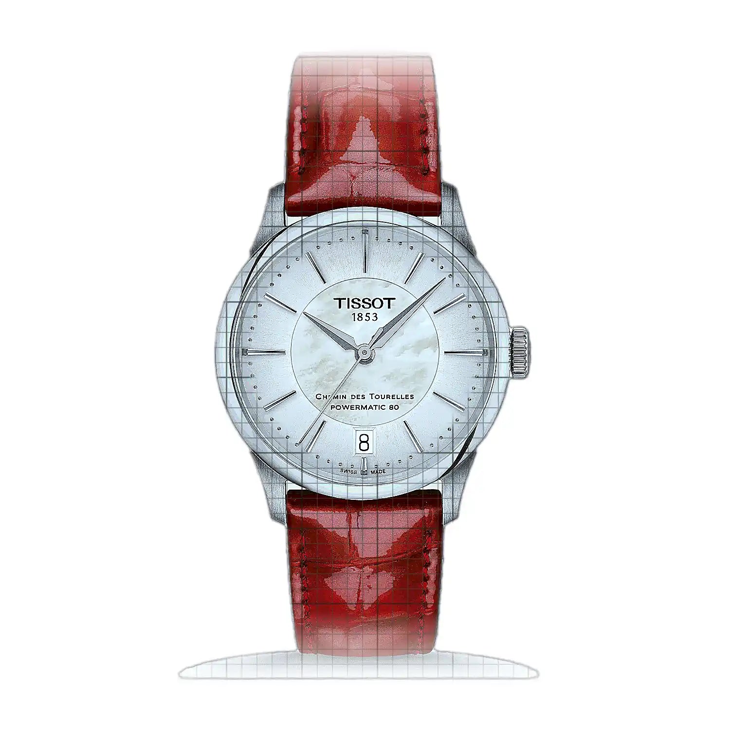 Tissot T-Classic Chemin des Tourelles Powermatic 80 34mm Mother of pearl