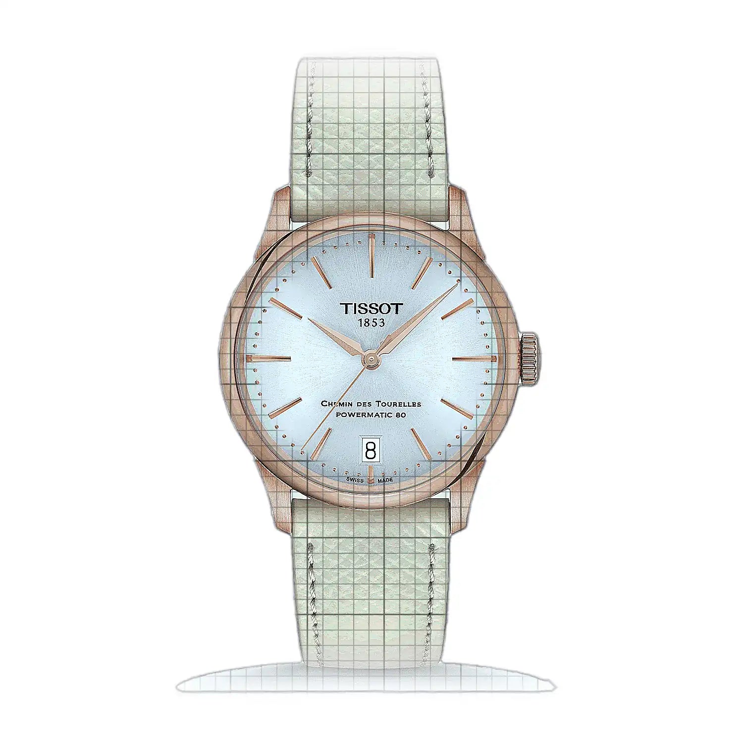 Tissot T-Classic Chemin des Tourelles Powermatic 80 34mm Silver