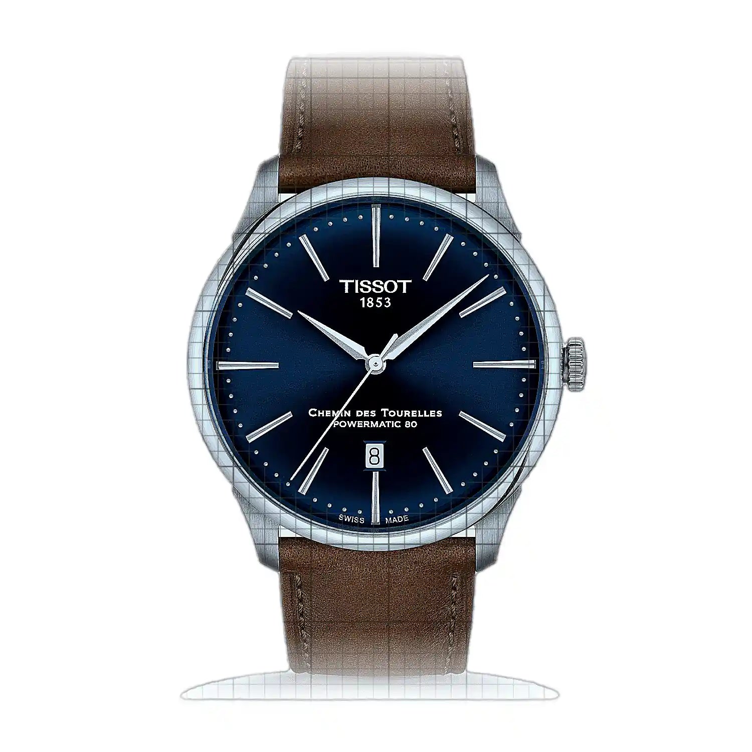 Tissot T-Classic Chemin des Tourelles Powermatic 80 42mm Blue