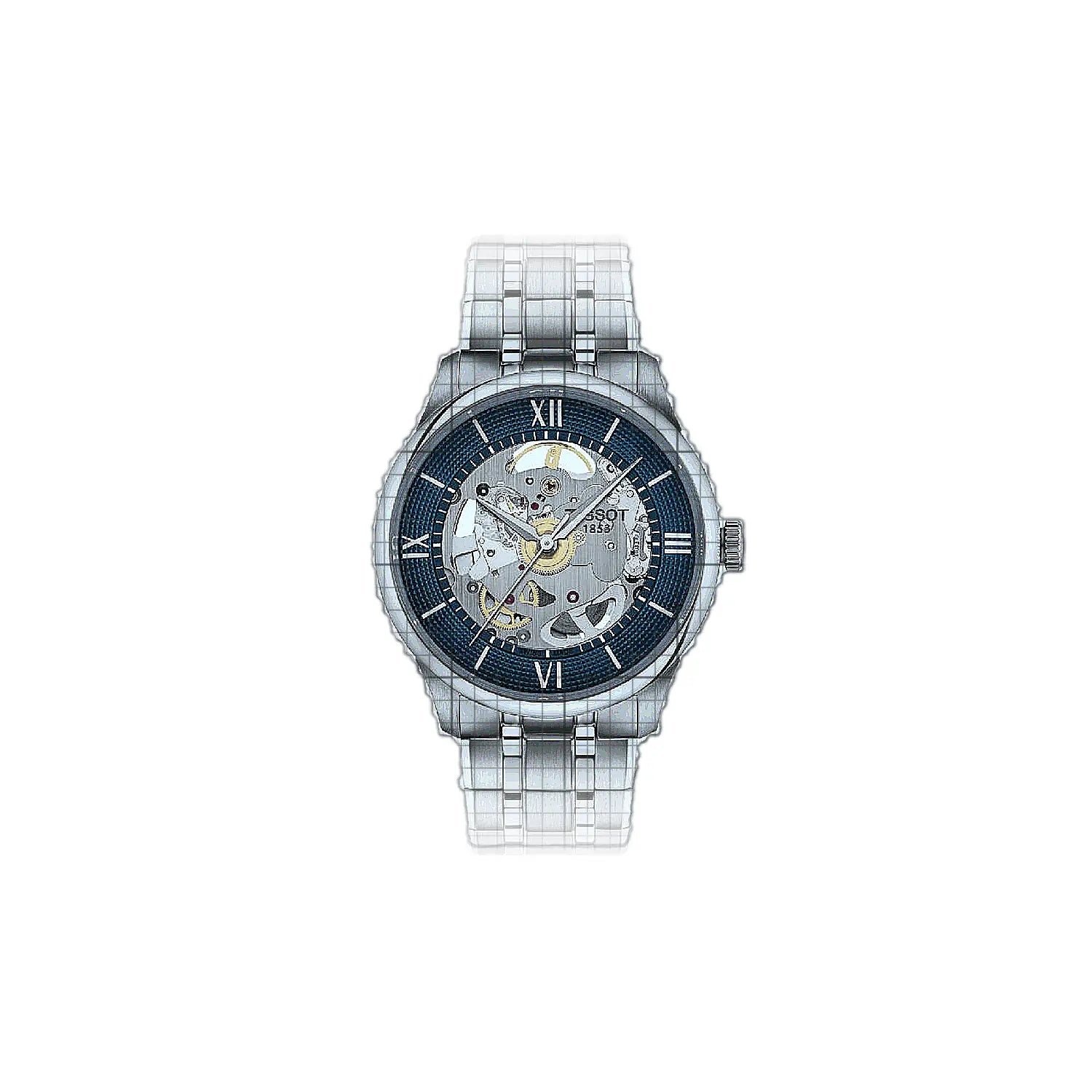 Tissot T-Classic Chemin des Tourelles Squelette 39mm Blue