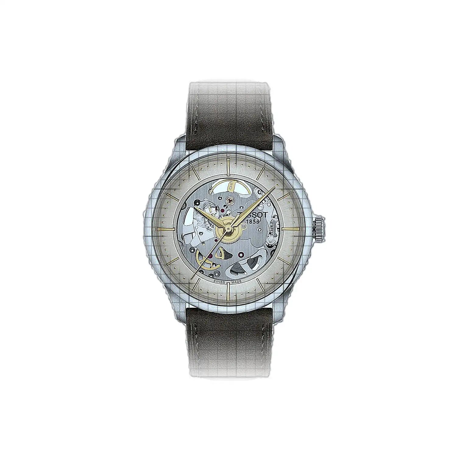 Tissot T-Classic Chemin des Tourelles Squelette 39mm Grey
