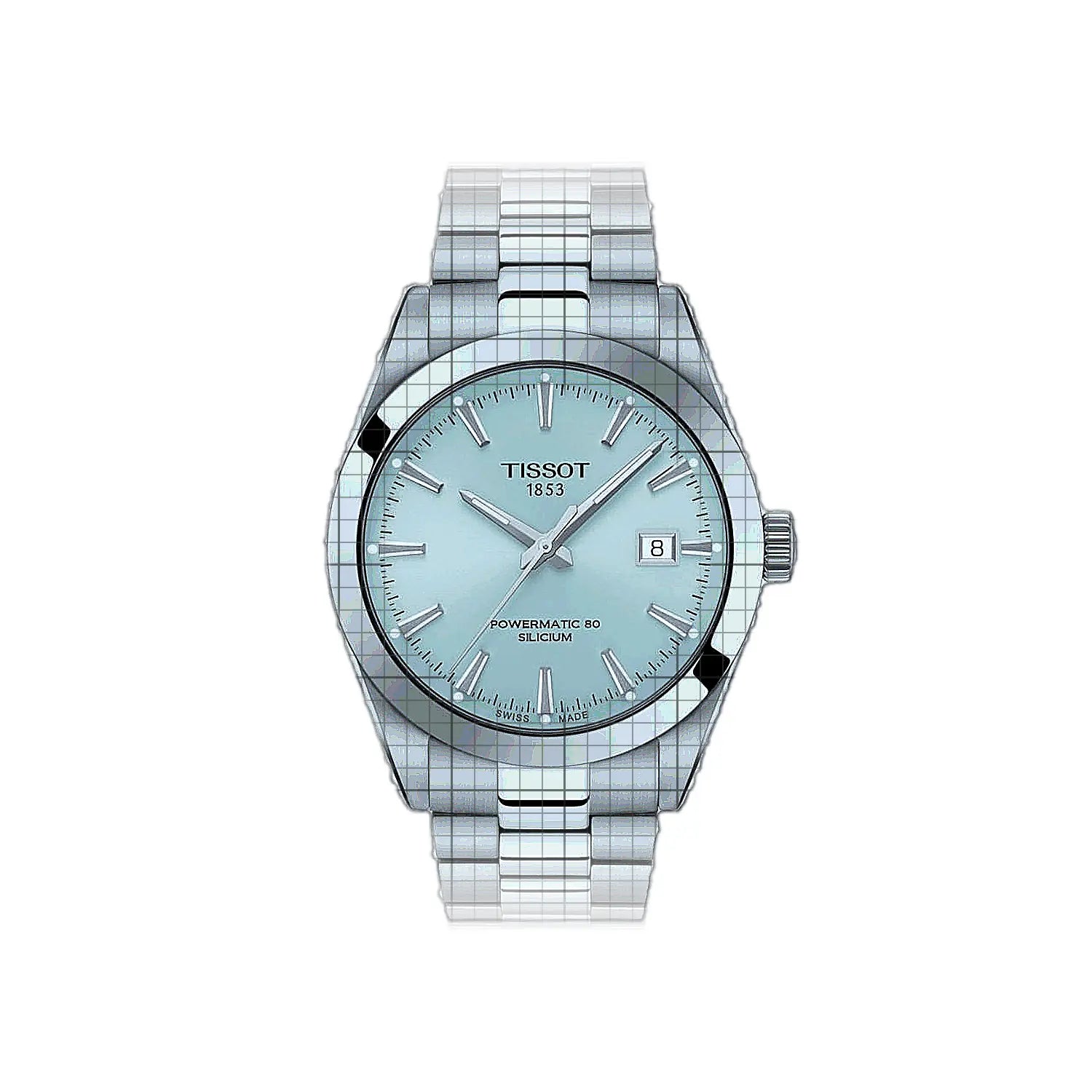Tissot T-Classic Gentleman Powermatic 80 Silicium 40mm Blue
