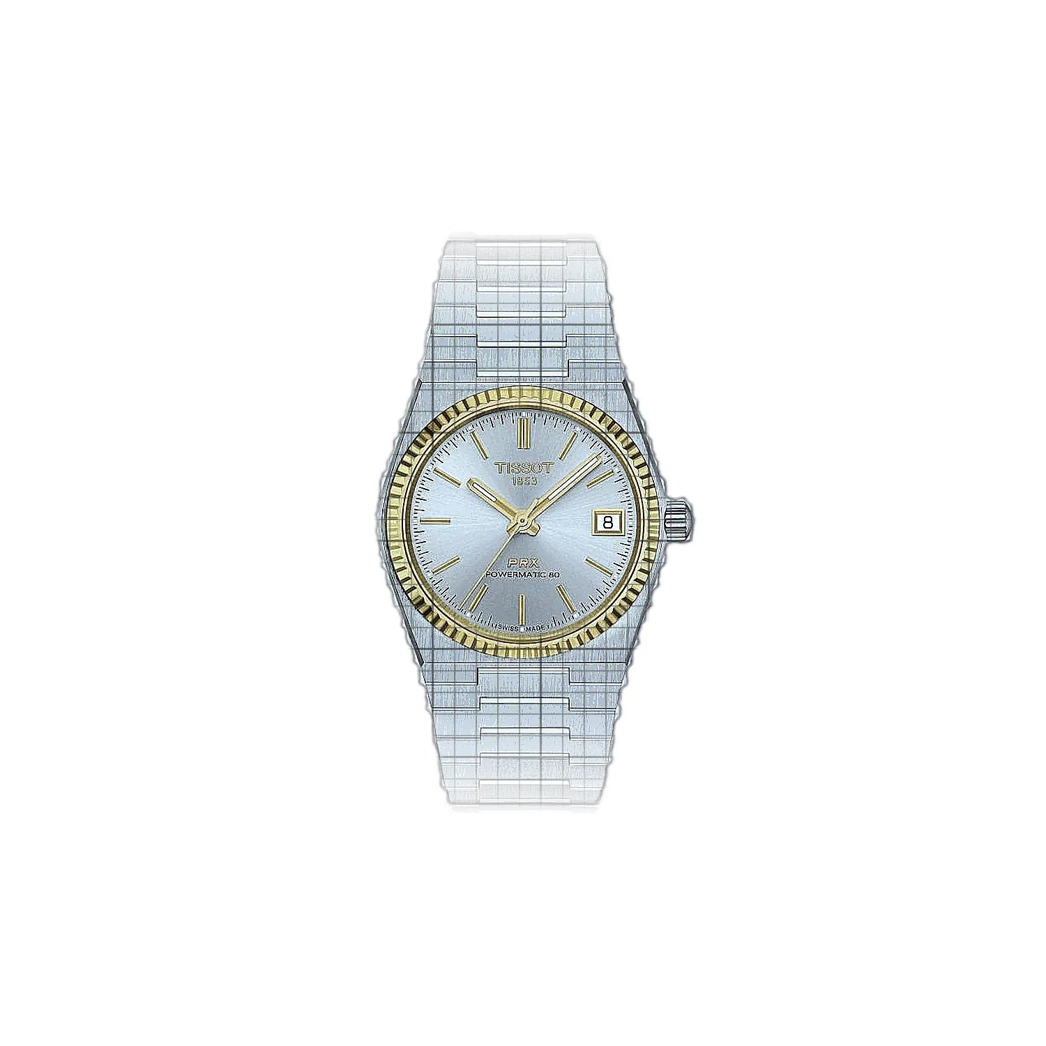 Tissot T-Classic PRX 35 MM Powermatic 80 35mm Silver