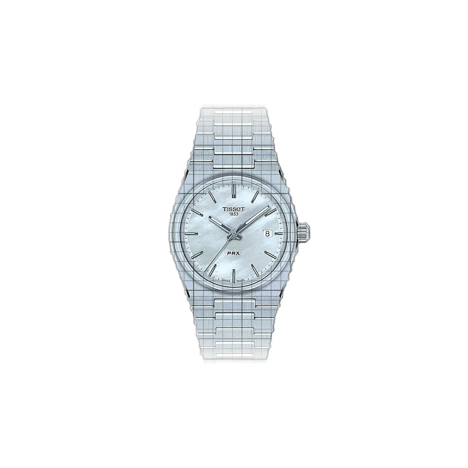 Tissot T-Classic PRX 35 mm 35mm Mother of pearl