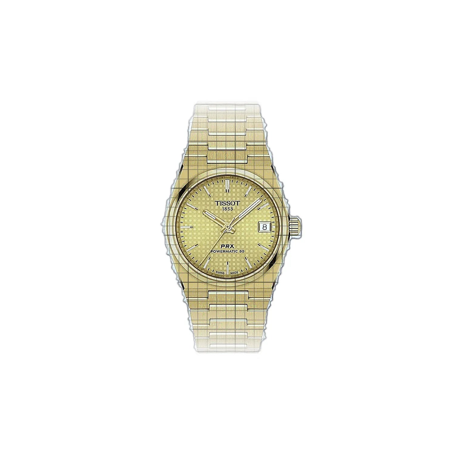 Tissot T-Classic PRX Powermatic 80 35 mm 35mm Champagne