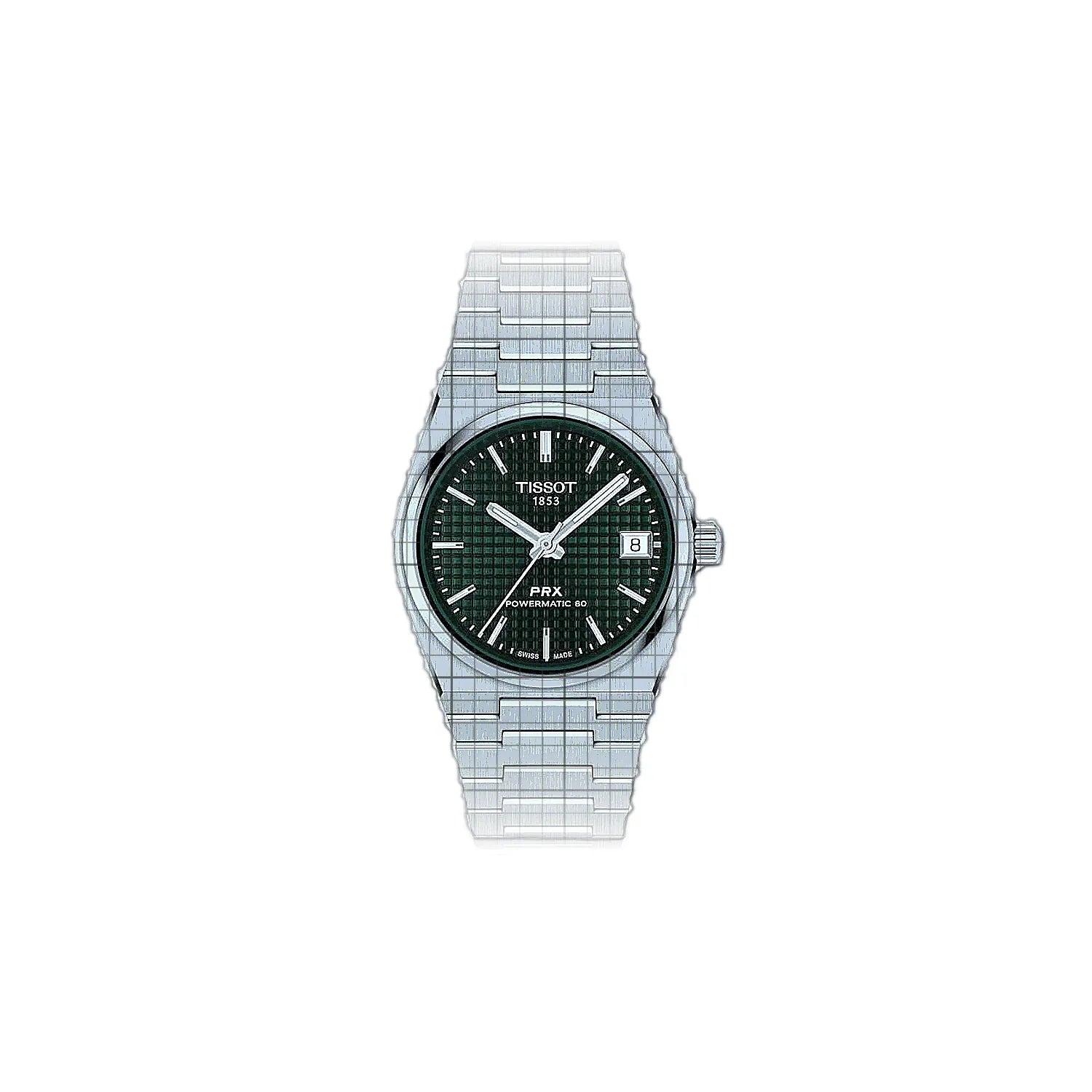 Tissot T-Classic PRX Powermatic 80 35mm 35mm Green