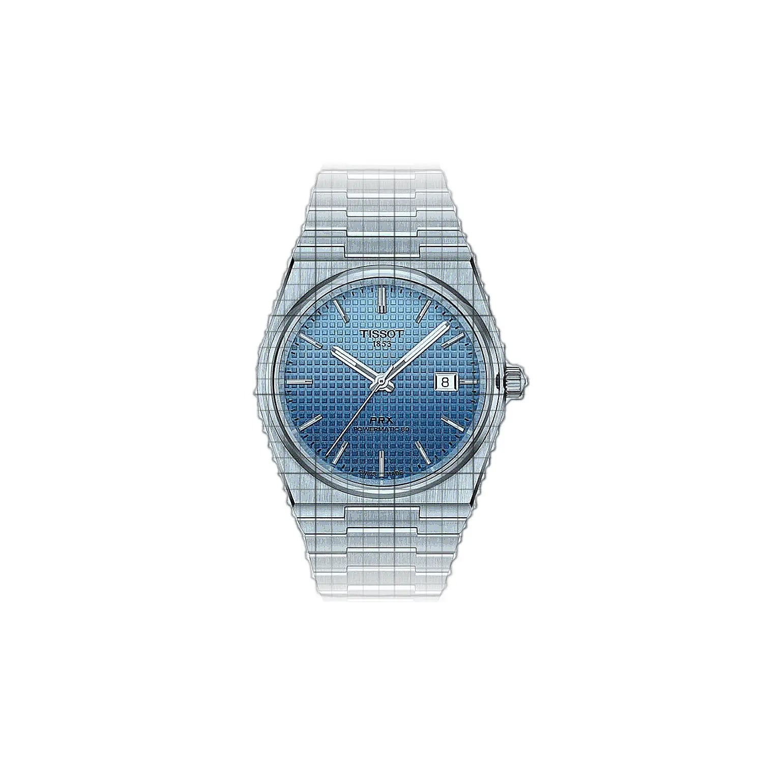 Tissot T-Classic PRX Powermatic 80 Gradient 40mm Blue