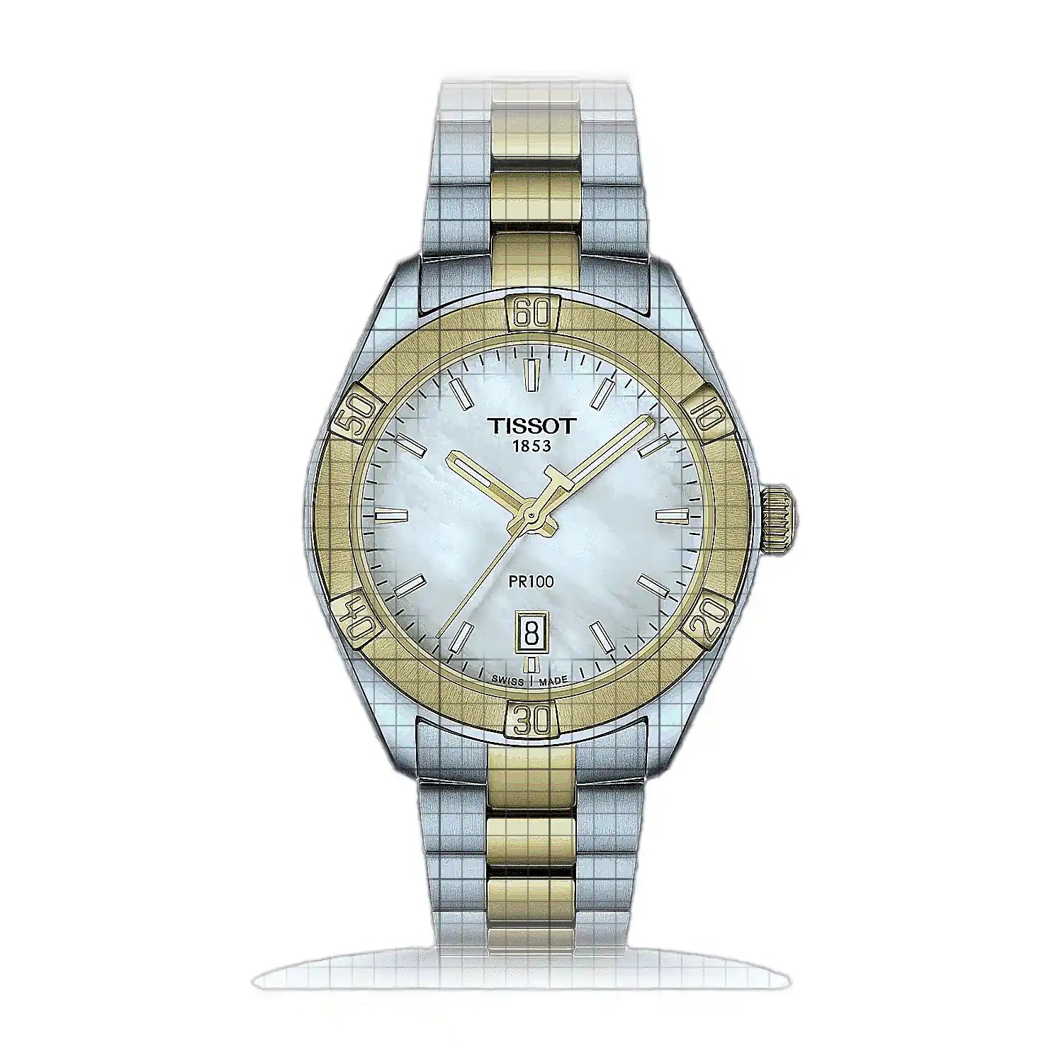 Tissot T-Classic PR 100 Sport Chic Lady 36mm Mother of pearl