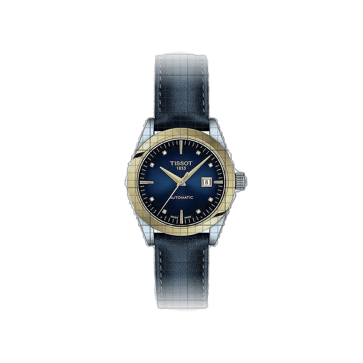 Tissot T-Gold T-My Lady Automatic 18K Gold 29mm Blue