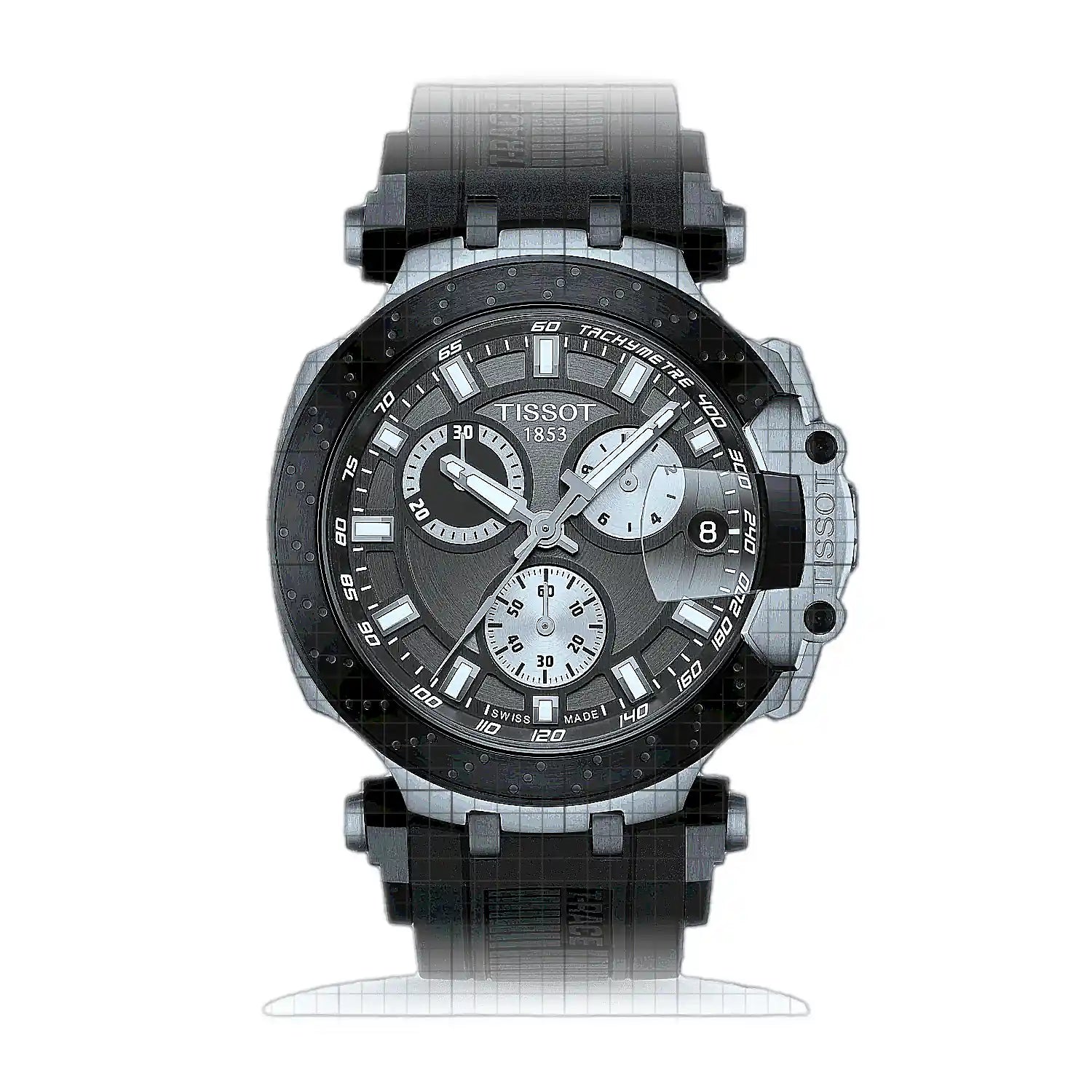 Tissot T-Race Chronograph T115.417.27.061.00 Anthracite Dial Stainless steel 43mm Watch