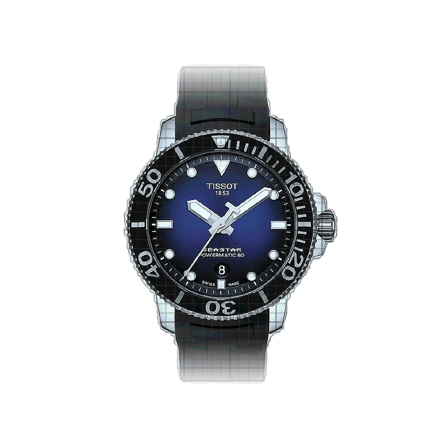 Tissot T-Sport Seastar 1000 Powermatic 80 43mm Blue