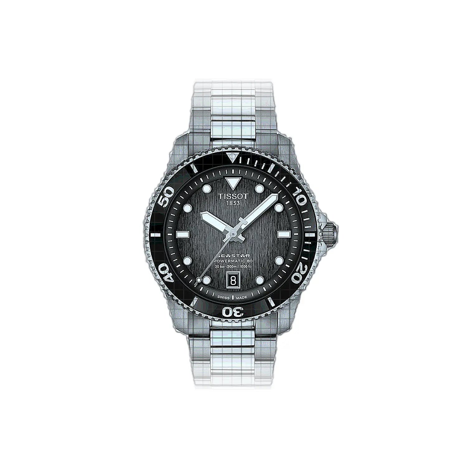 Tissot T-Sport Seastar 1000 Powermatic 80 40 MM 40mm Black