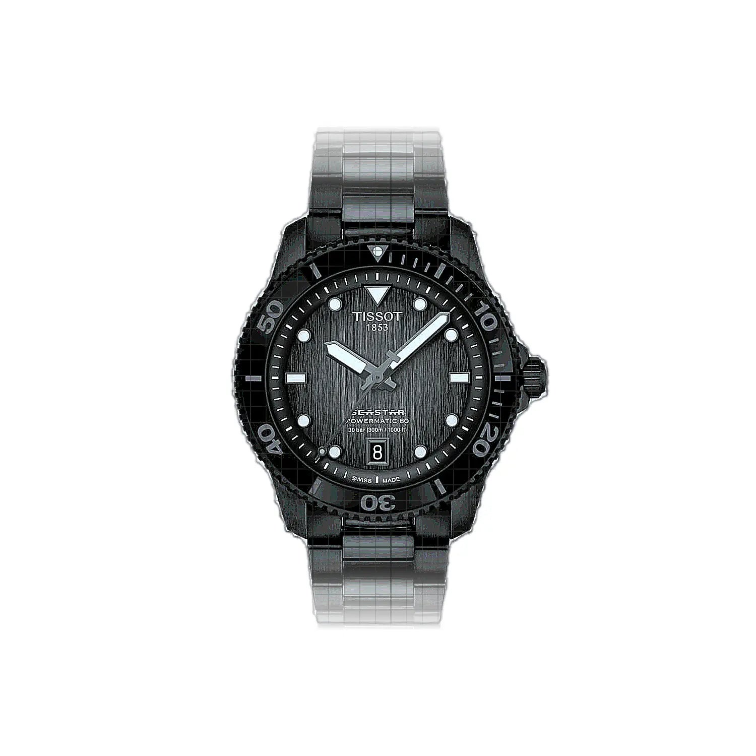 Tissot T-Sport Seastar 1000 Powermatic 80 40 MM 40mm Black