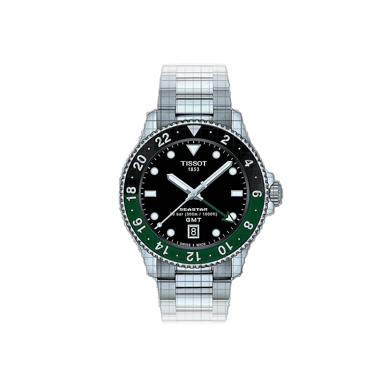 Tissot T-Sport Seastar 1000 Quartz GMT 40mm Black