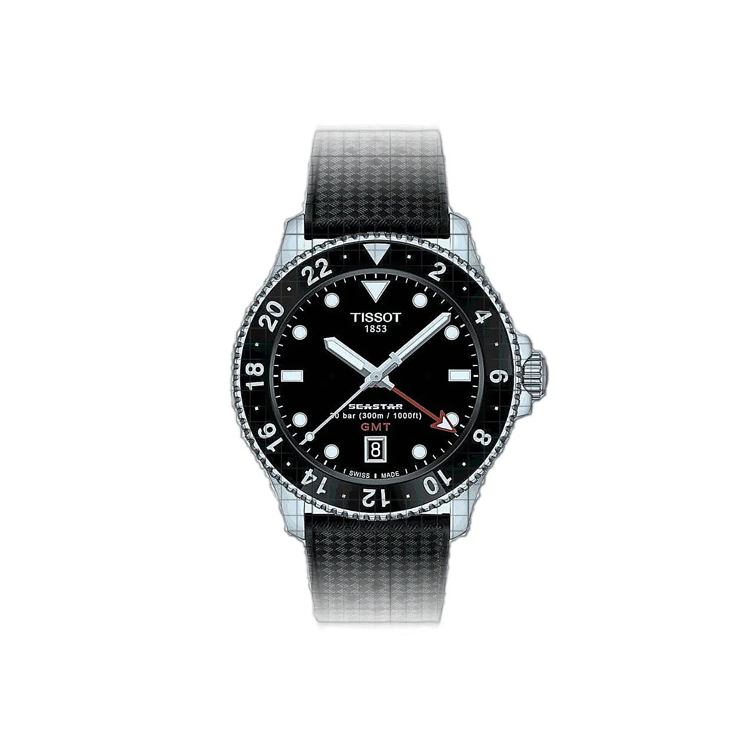 Tissot T-Sport Seastar 1000 Quartz GMT 40mm Black