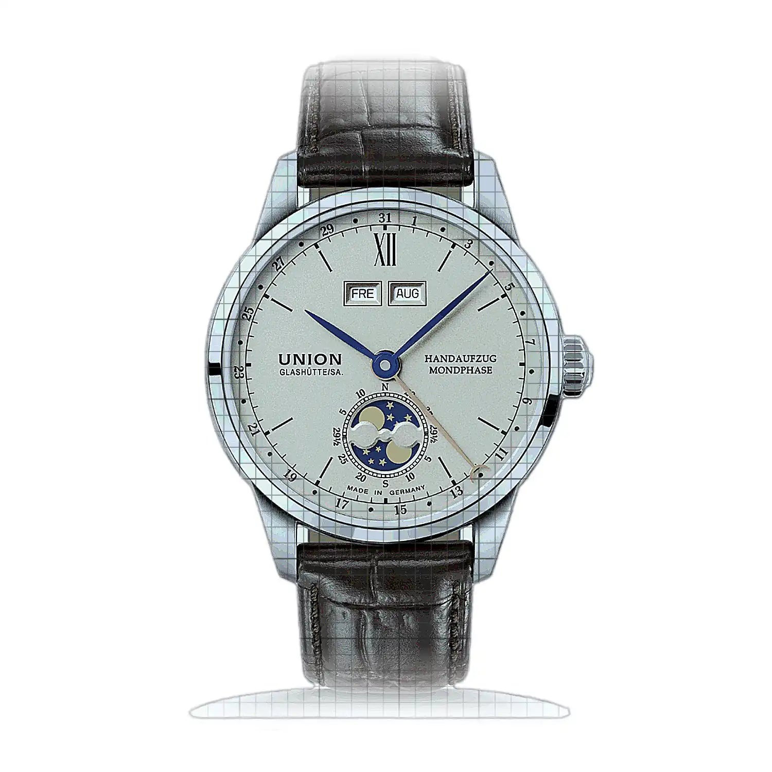 UNION Glashutte 1893 D007.458.16.039.00 Beige Dial Stainless steel 41mm Watch