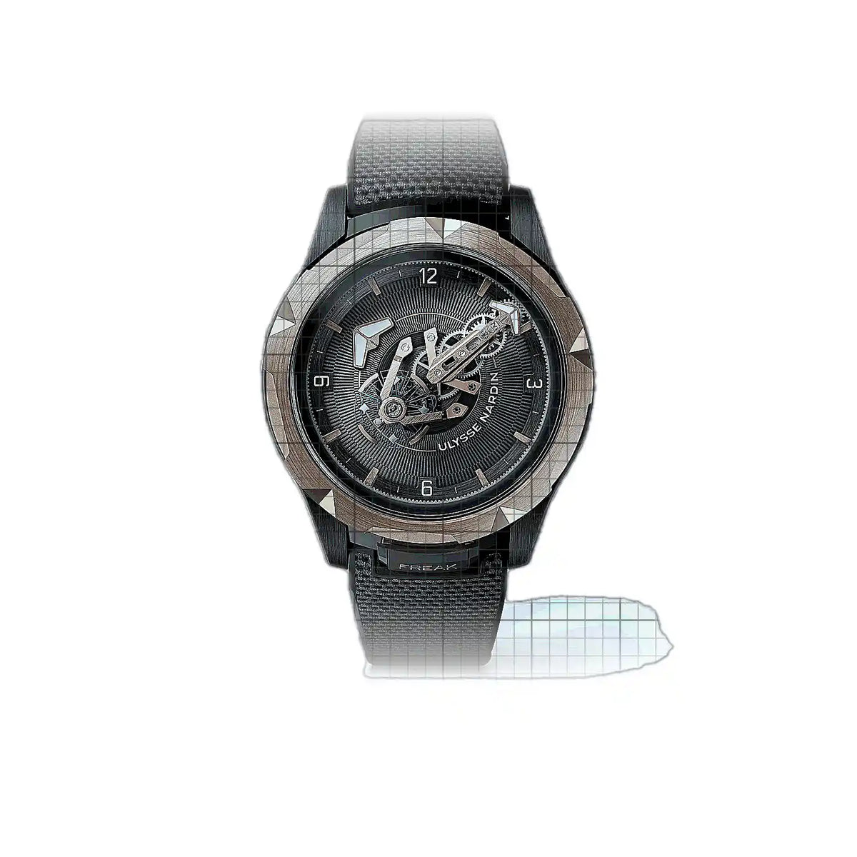 Ulysse Nardin Freak 2405-500-2A/3A horloge met zwarte wijzerplaat, titanium, 44 mm