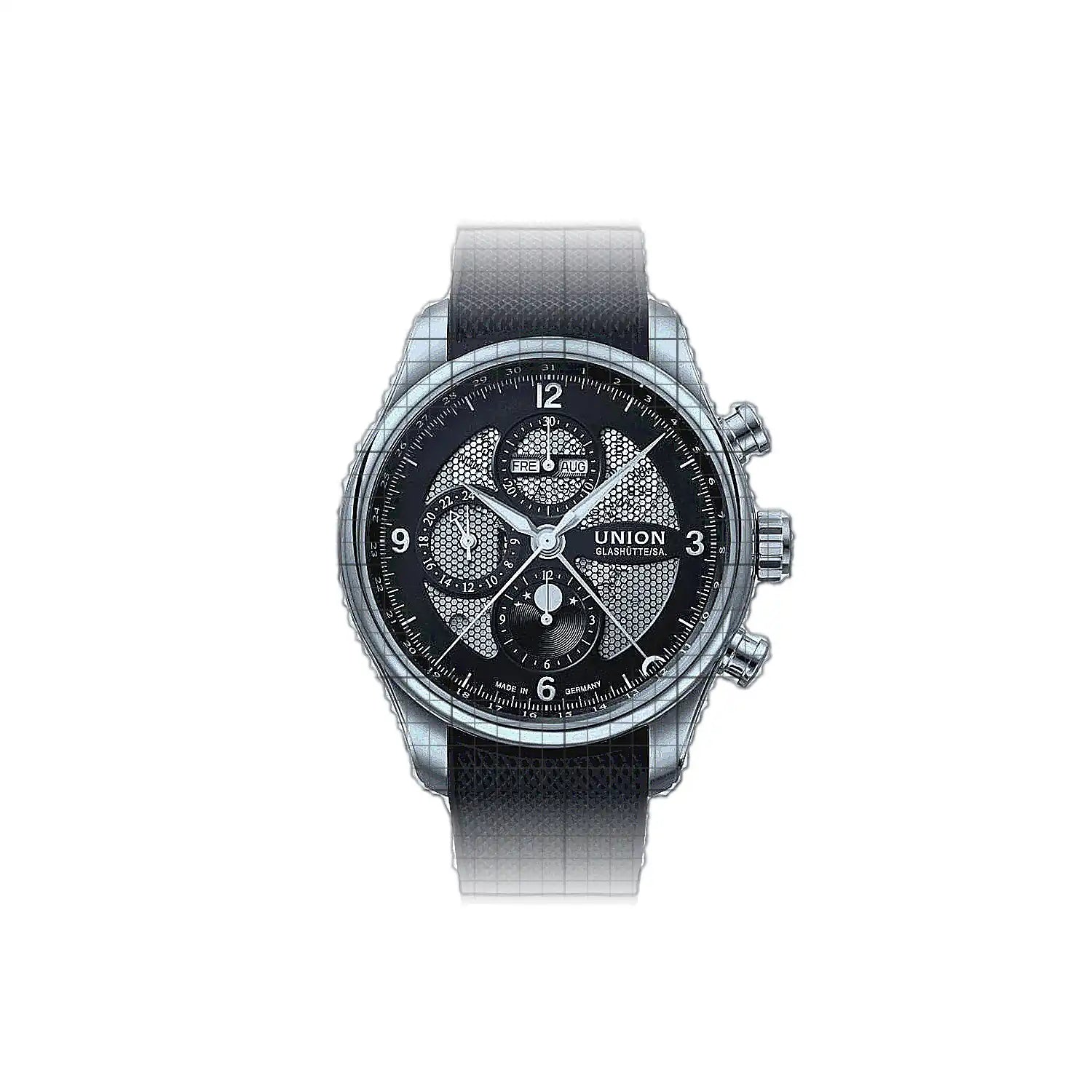 Union Glashütte Belisar Chronograph Mondphase 44mm Black