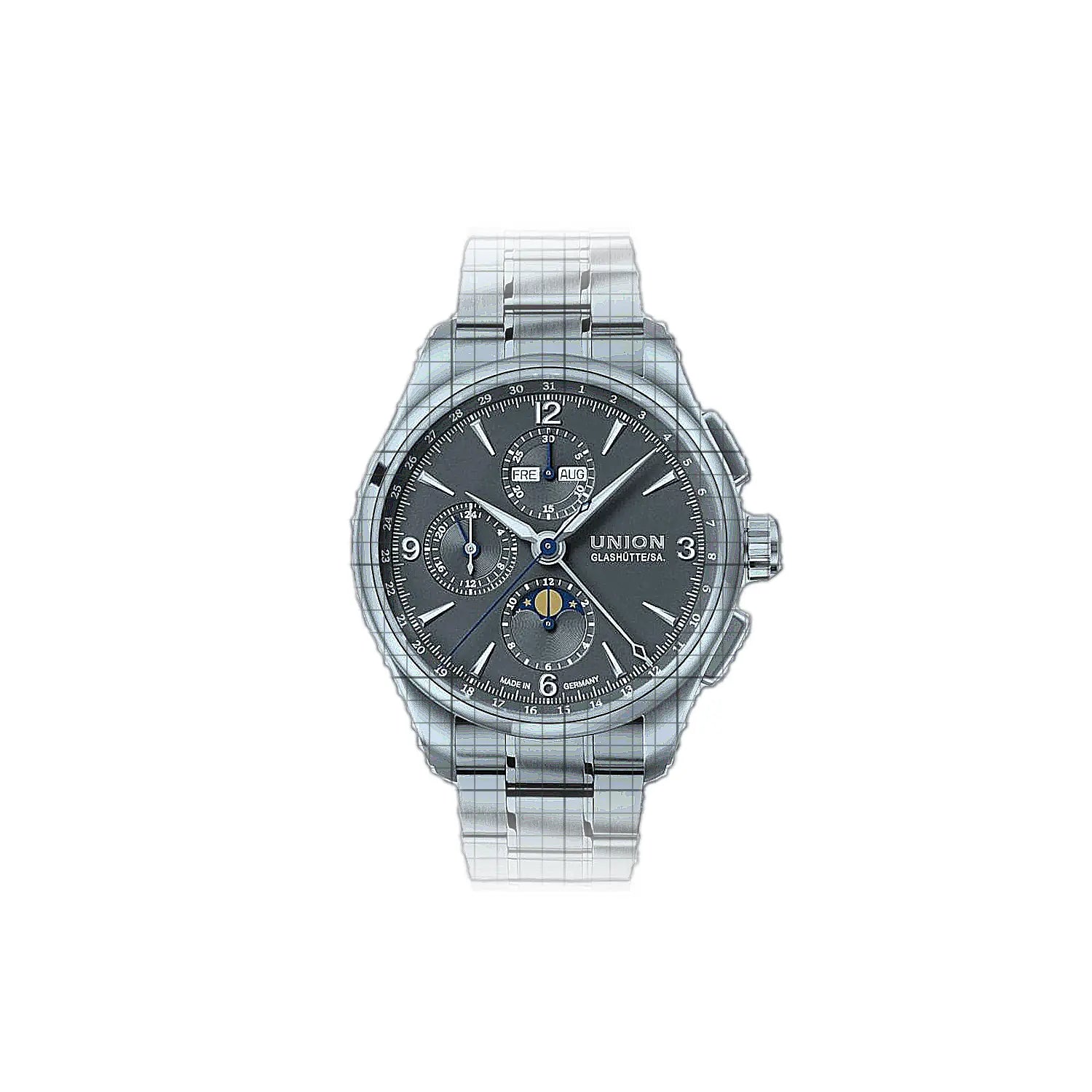 Union Glashütte Belisar Chronograph Moonphase 42mm Grey