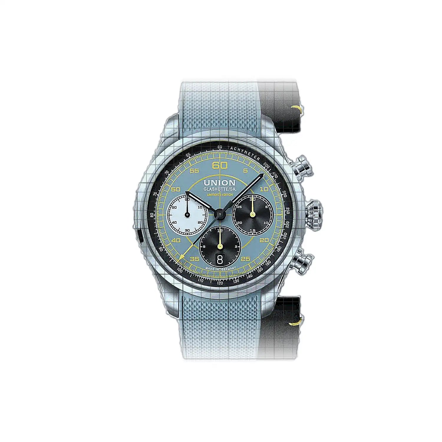 Union Glashütte Belisar Chronograph Speedster Limitierte Edition 2025 44mm Blue