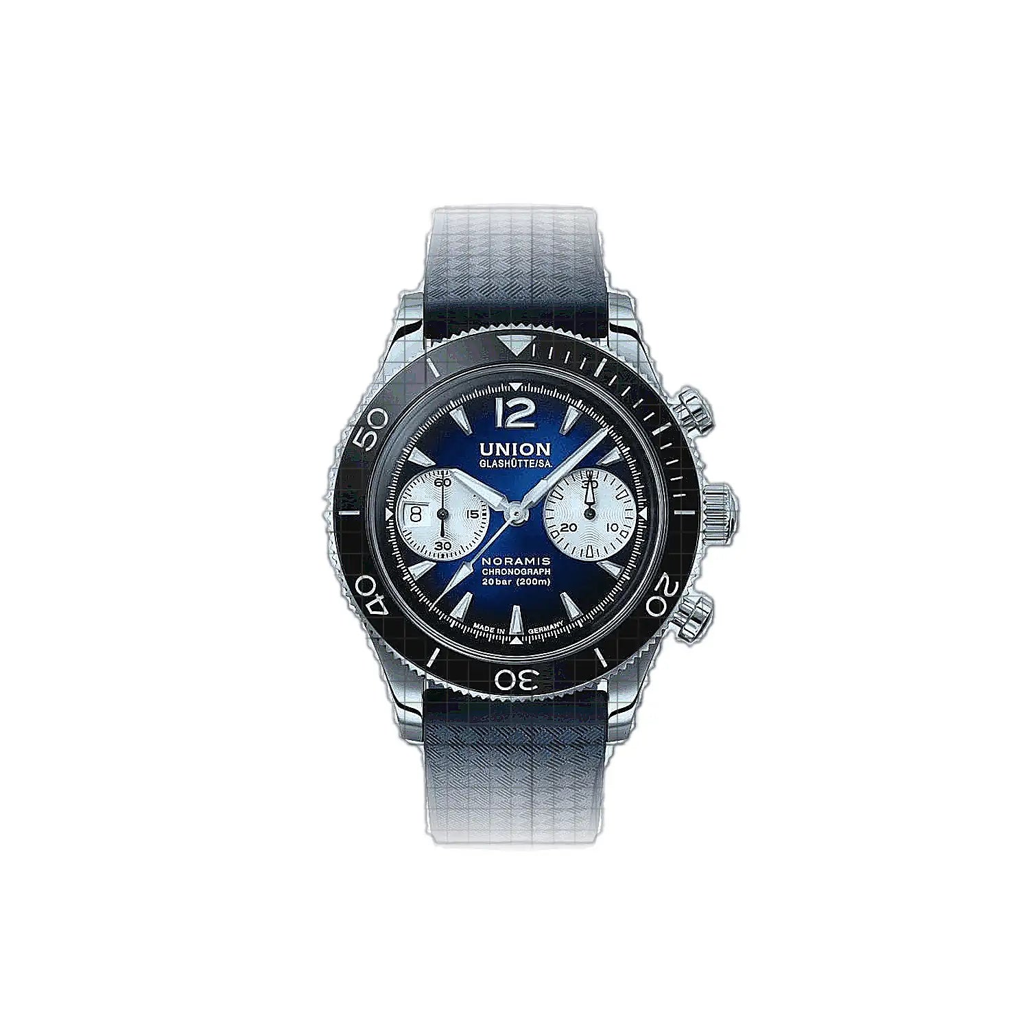 Union Glashütte Noramis Chronograph Sport 43mm Blue