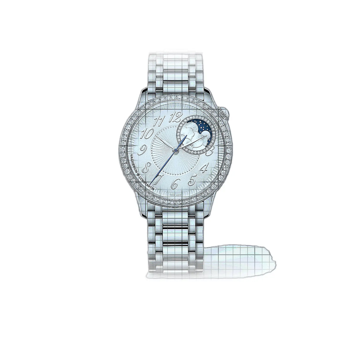 Vacheron Constantin Égérie X80A2370 Silber Zifferblatt Edelstahl 37 mm Uhr